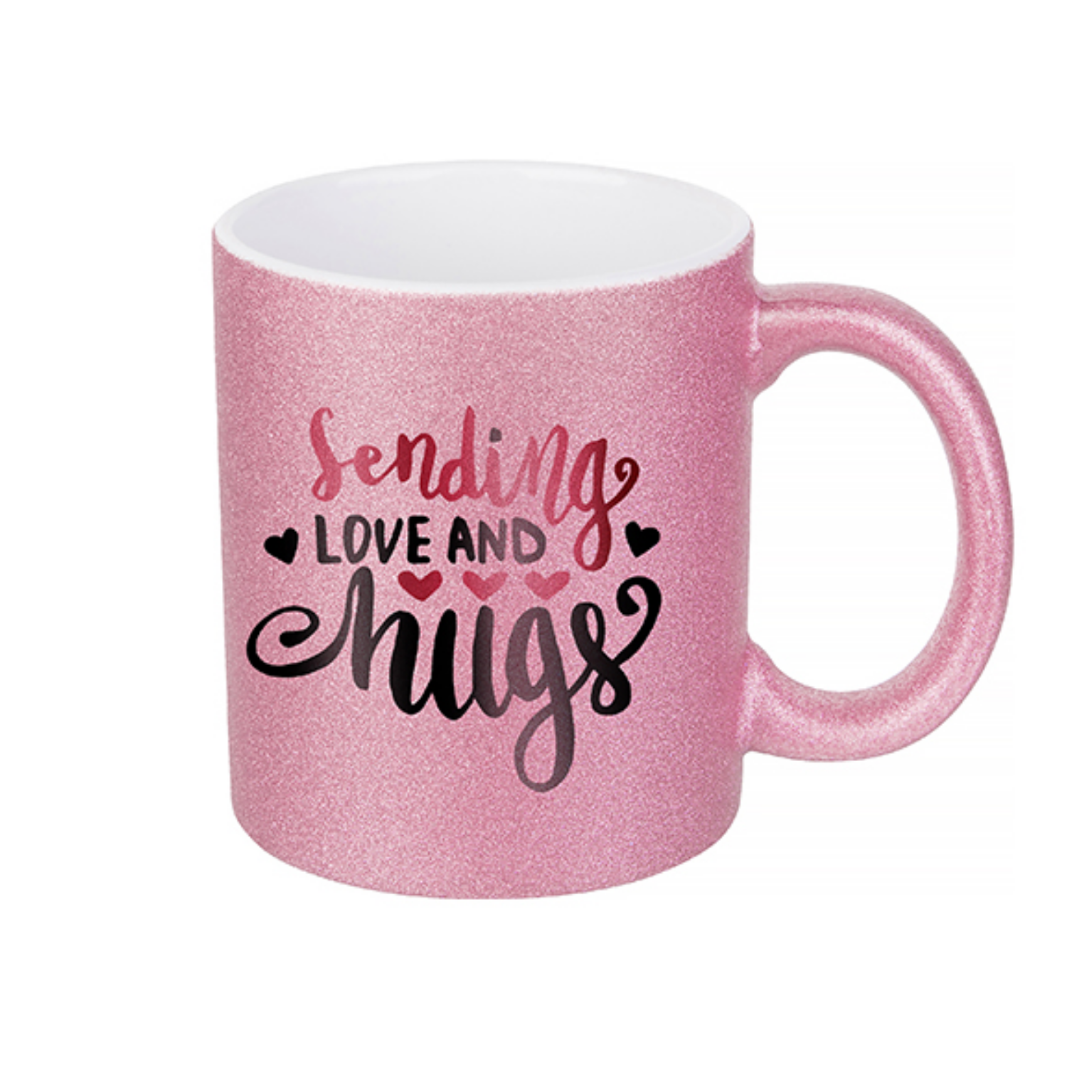 Taza de cerámica escarchada | Rosada | 11oz