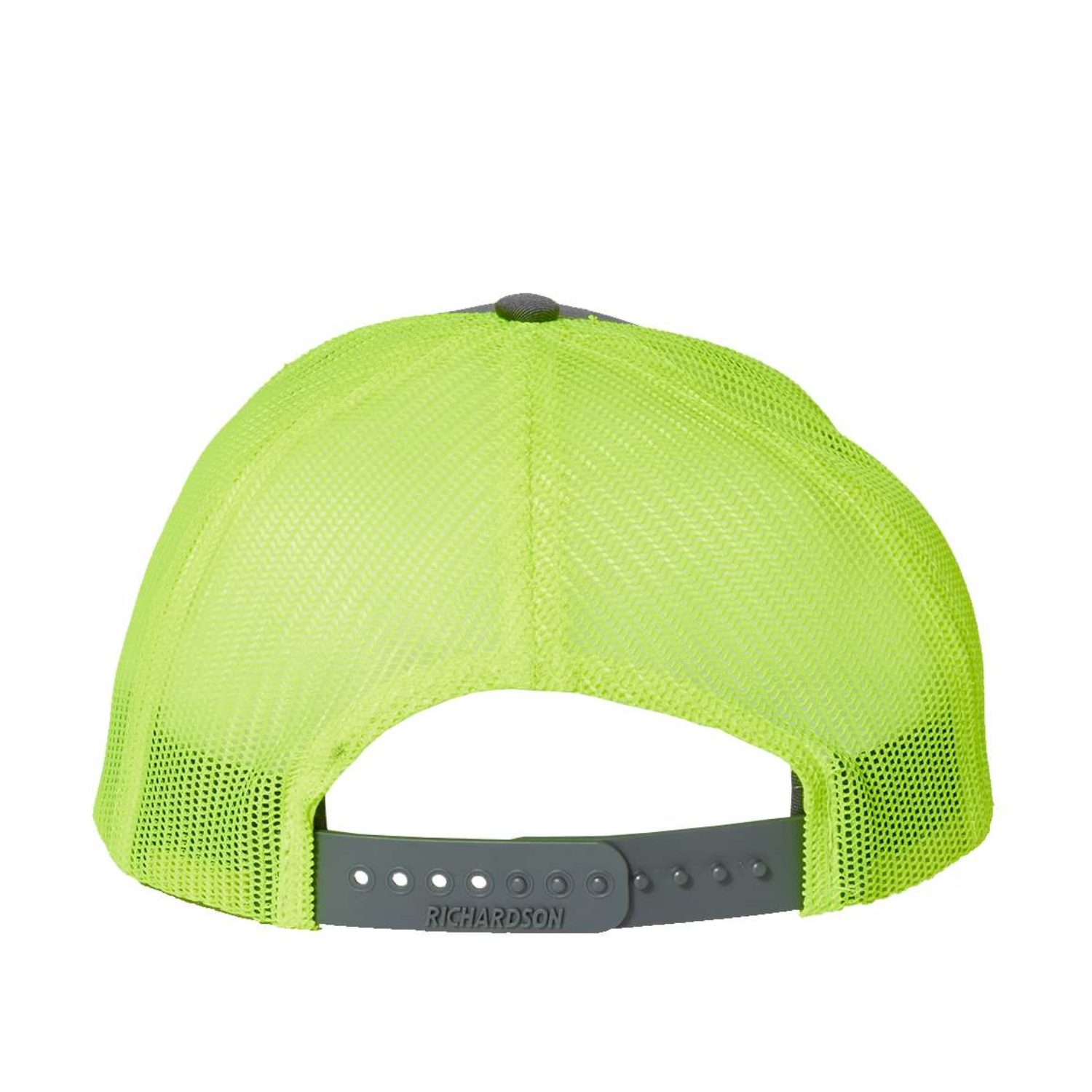 Richardson 112 | Adjustable Snapback Trucker Cap | Charcoal/ Neon Yellow