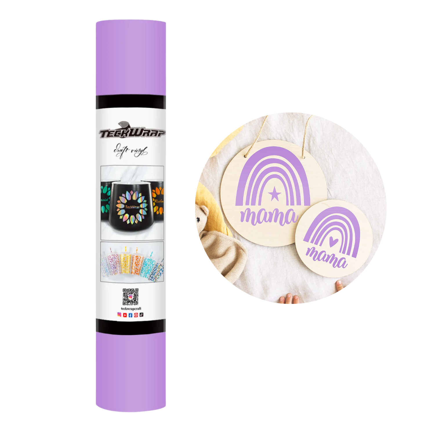 Vinil Adhesivo | Permanente | 001M Lavander | Ancho 12"