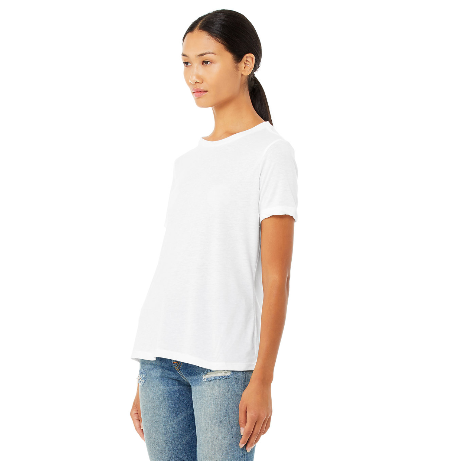 Bella Canvas 6400CVC | Women Relaxed Fit | Blanco