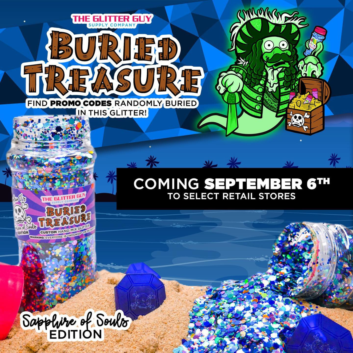 The Glitter Guy - The Glitter Guy | Buried Treasure | Escarcha Chunky Mix - Promo Viniles Panamá