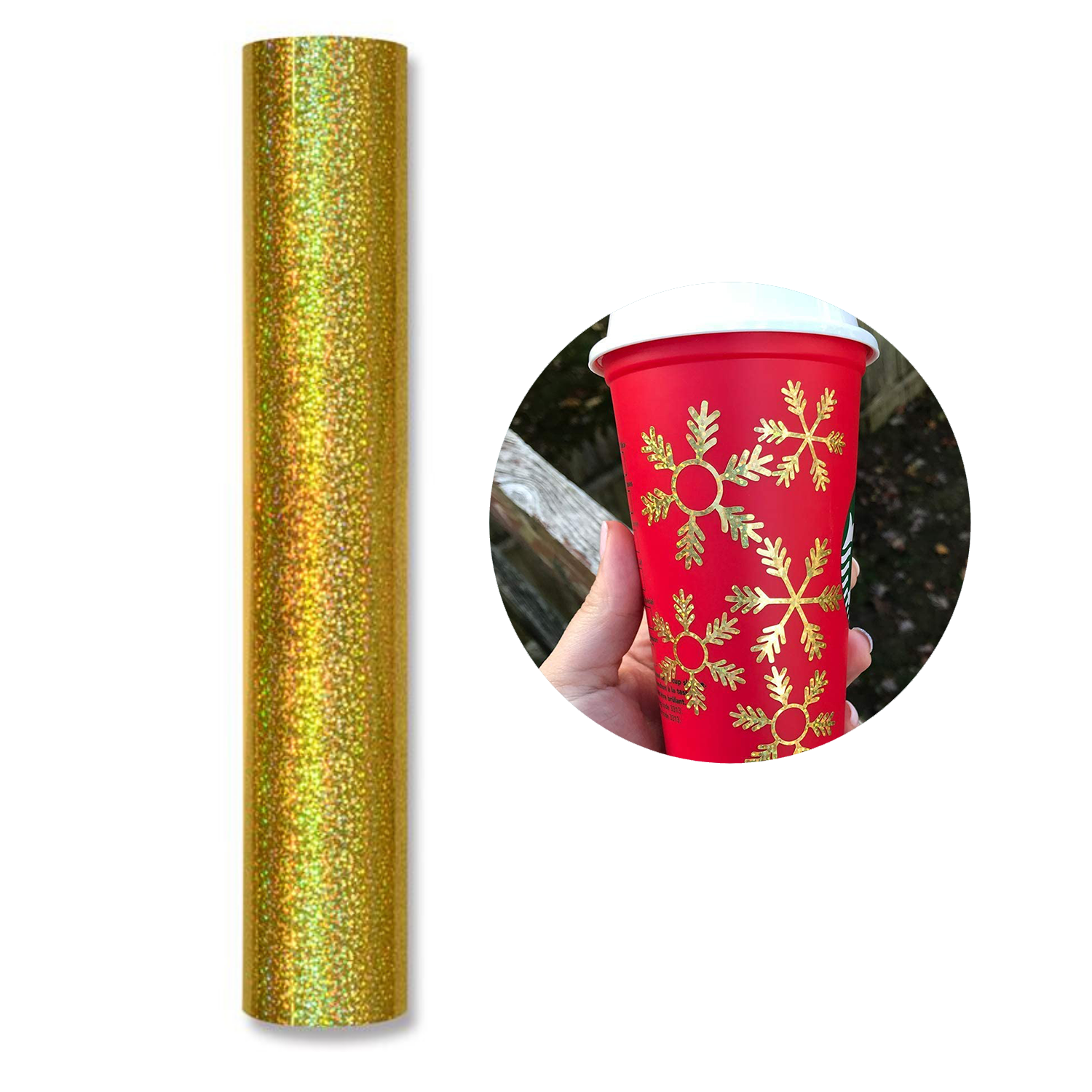 Vinil Adhesivo | Sparkle Gold | Ancho 12" - Promo Viniles Panamá