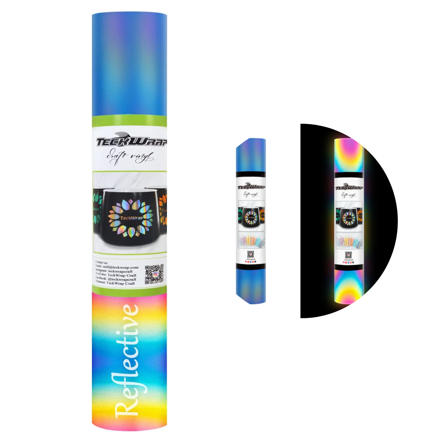 Vinil Adhesivo | Reflective Blue | Ancho 12"