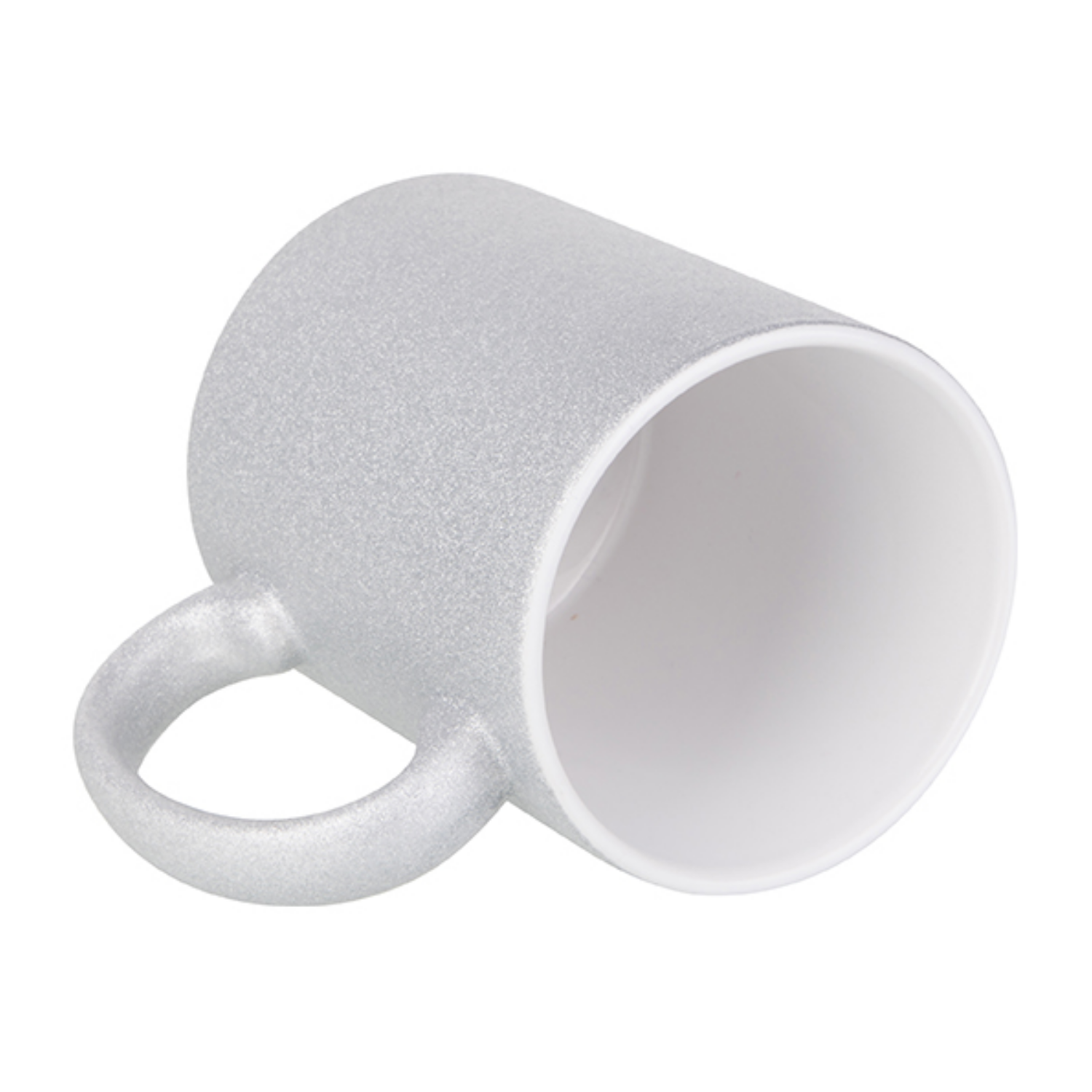 Taza de cerámica escarchada | Plateada | 11oz