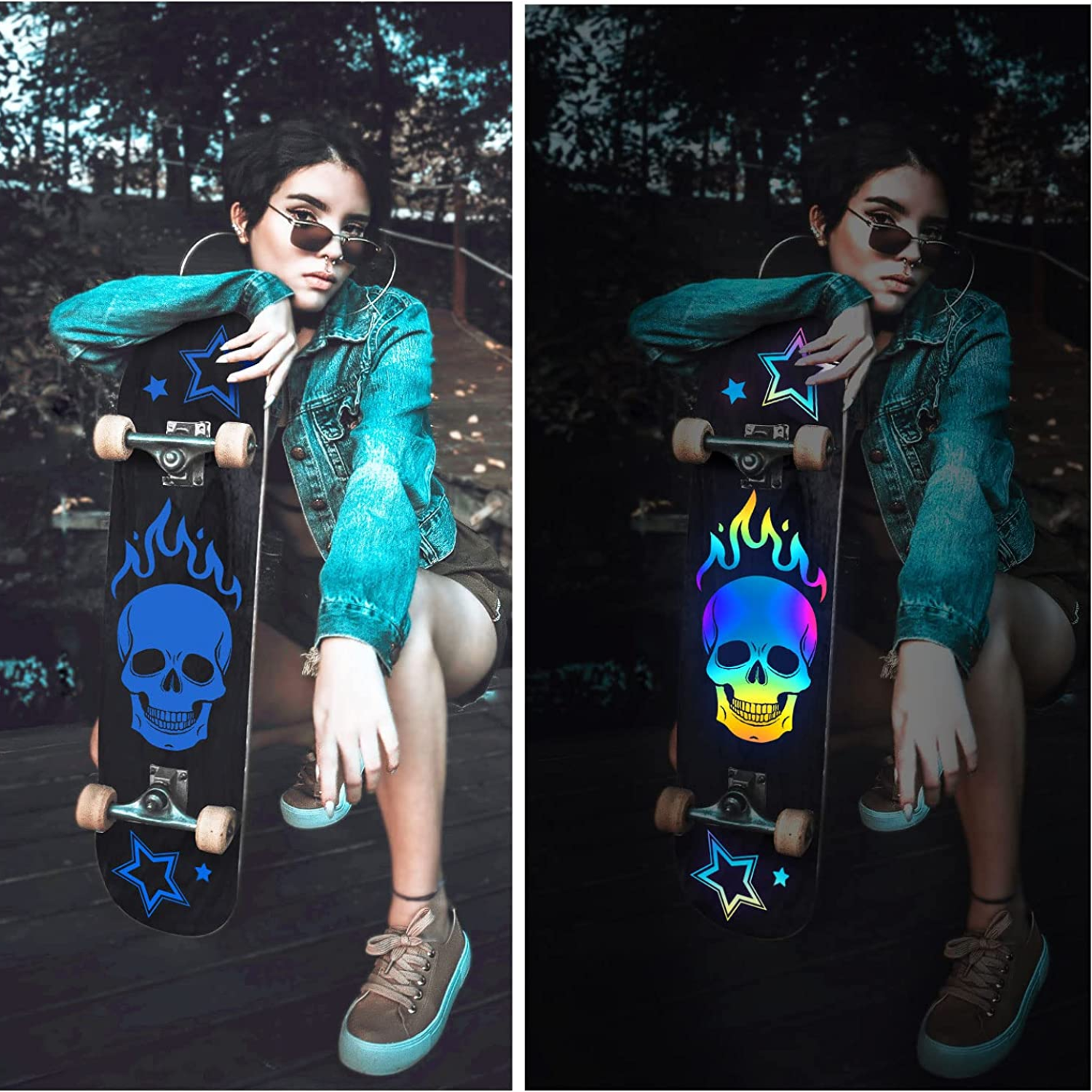 Vinil Adhesivo | Reflective Blue | Ancho 12"