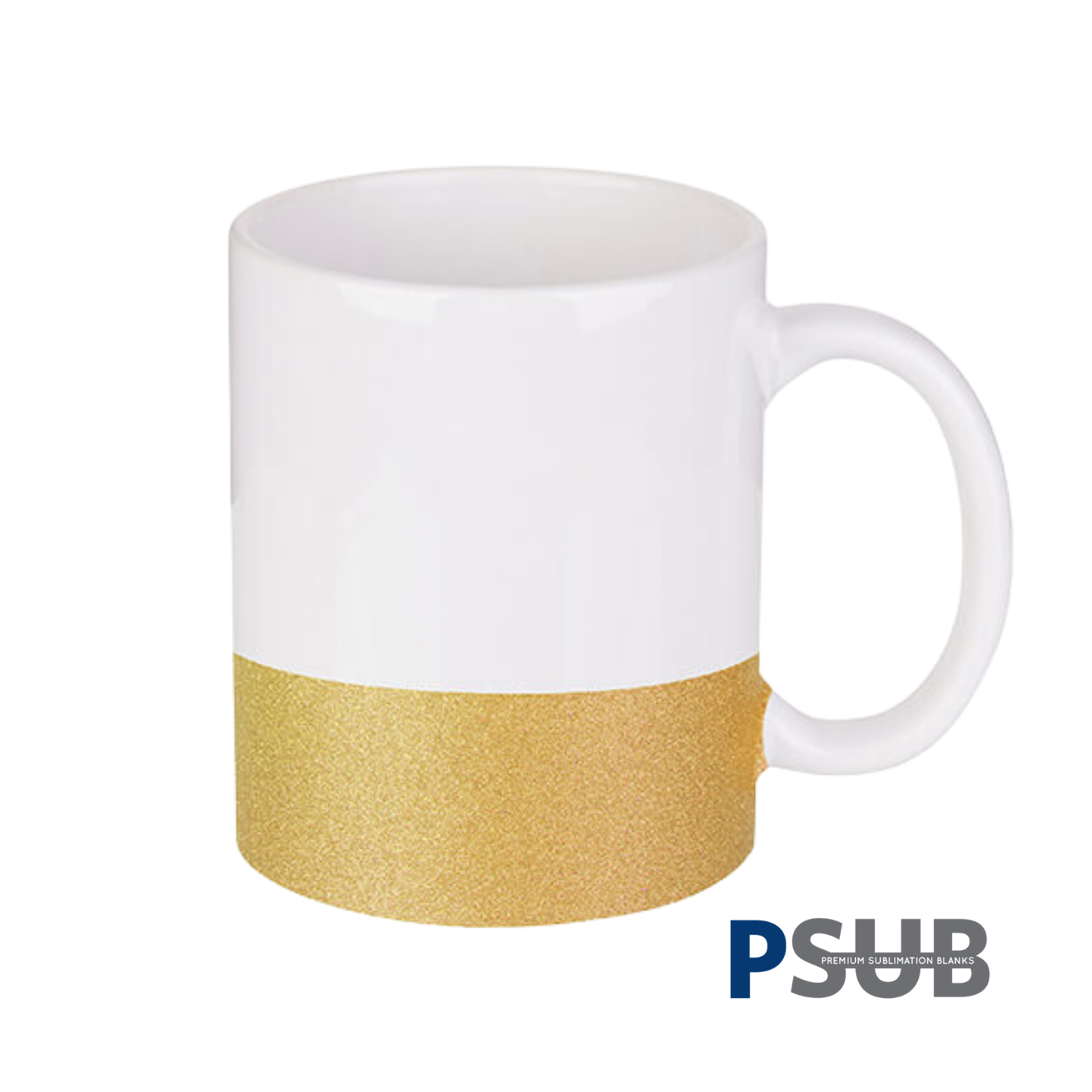 Taza de cerámica | Base Escarchada | Dorada | 11oz