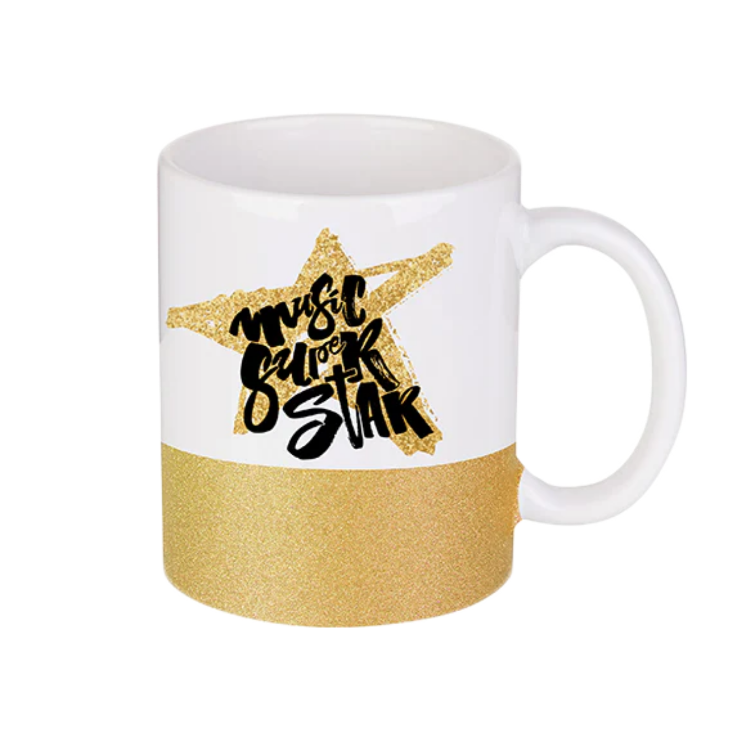 Taza de cerámica | Base Escarchada | Dorada | 11oz