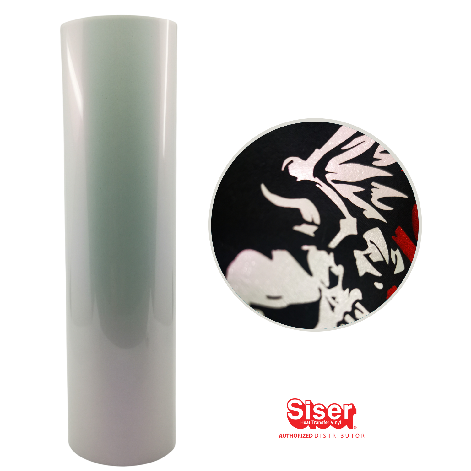 Siser EasyWeed Electric Vinil Textil Térmico | Blanco Opal | White Opal | Ancho 12"