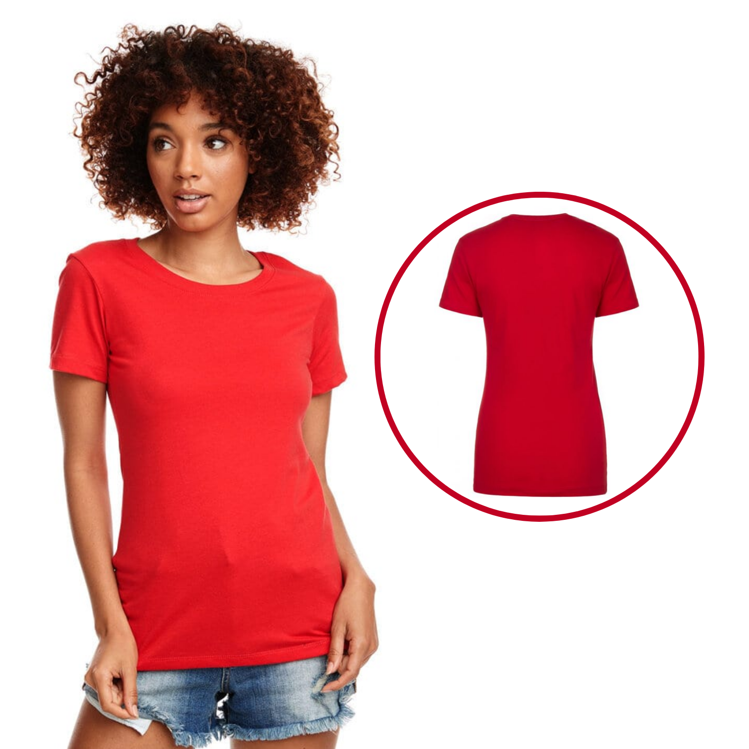 Next Level 1510 Ideal T | Cuello Redondo | Rojo