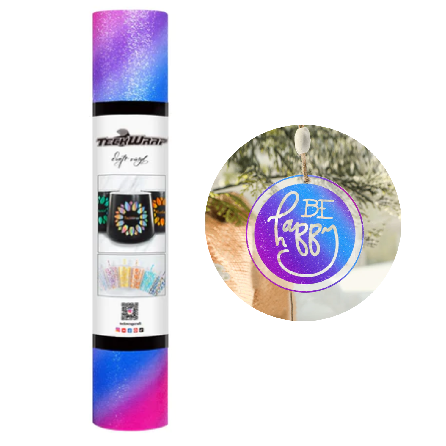 Vinil Adhesivo | Permanente | Diagonal Purple Magenta | Ancho 12"