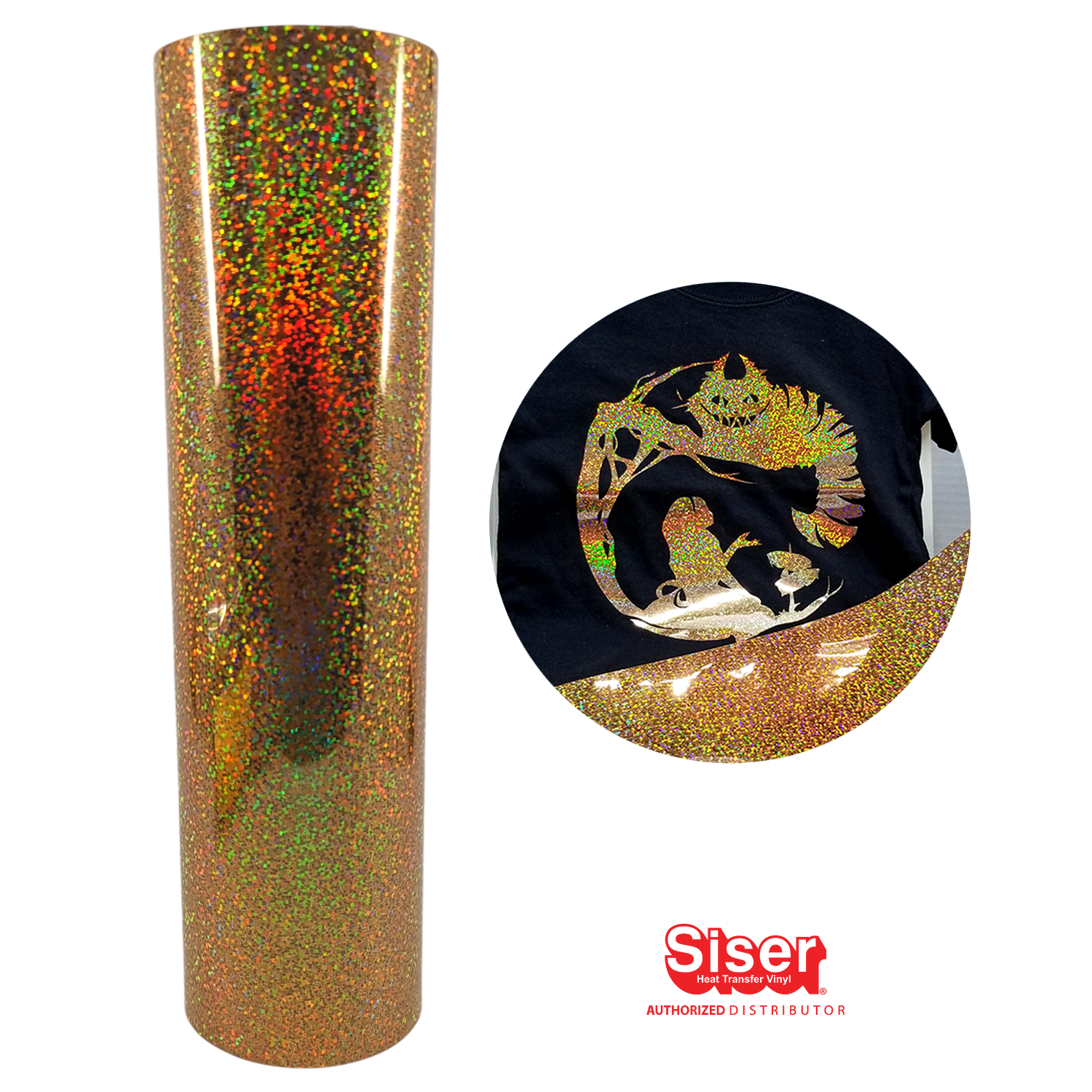 Siser Holographic® Vinil Textil Térmico | Dorado | Gold