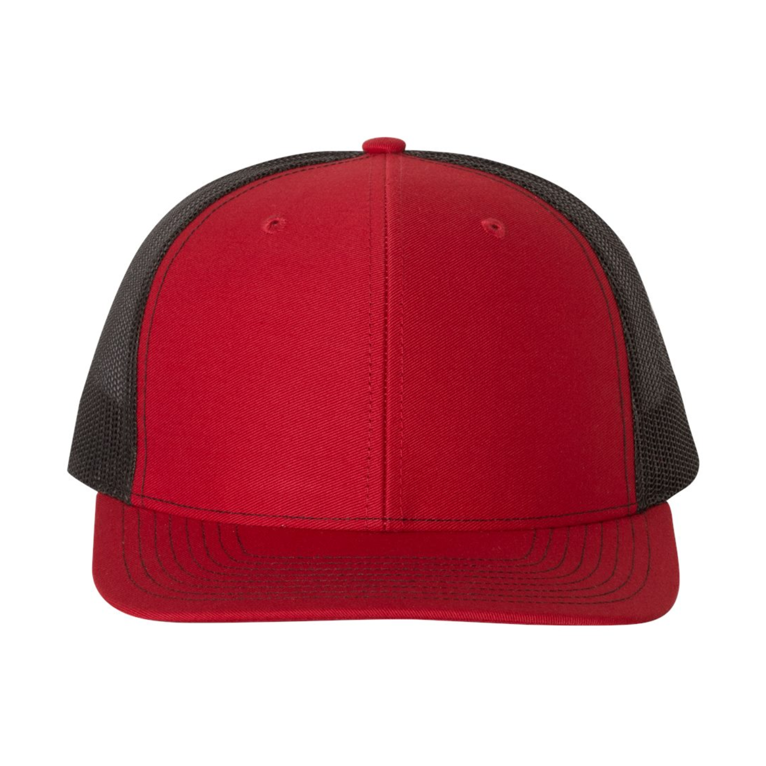 Richardson 112 | Adjustable Snapback Trucker Cap | Red/ Black