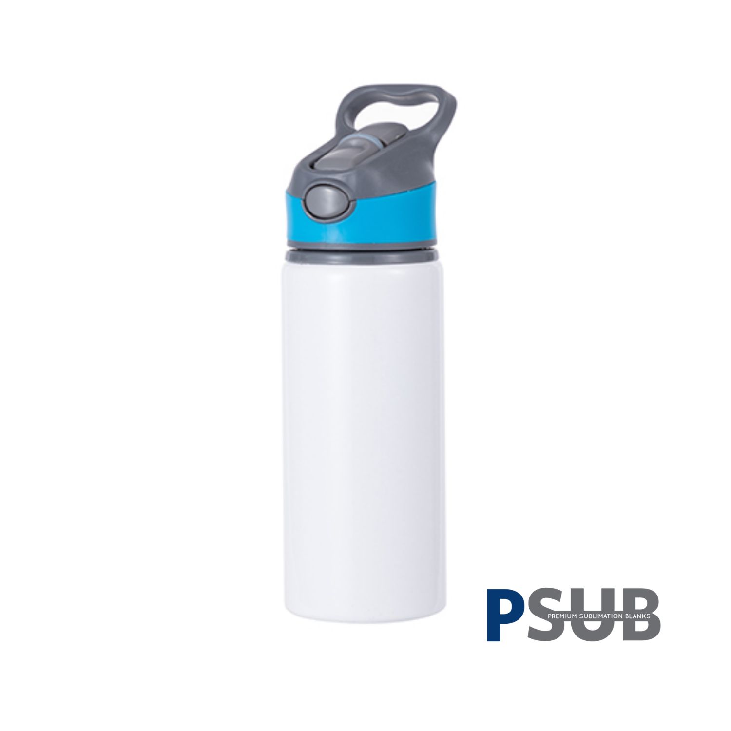 Botella de Agua | Aluminio | 22 oz | Tapa Celeste