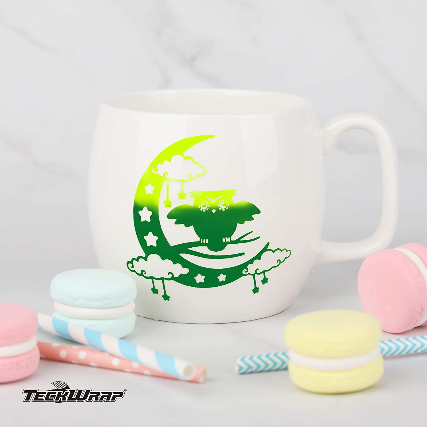 Vinil Adhesivo | Teckwrap | Neon Yellow to Green | Frío | Ancho 12"