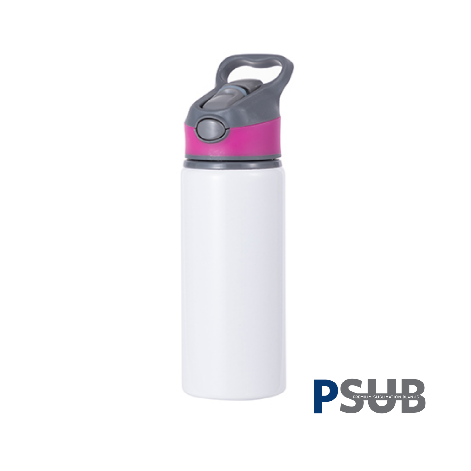 Botella de Agua | Aluminio | 22 oz | Tapa Rosada