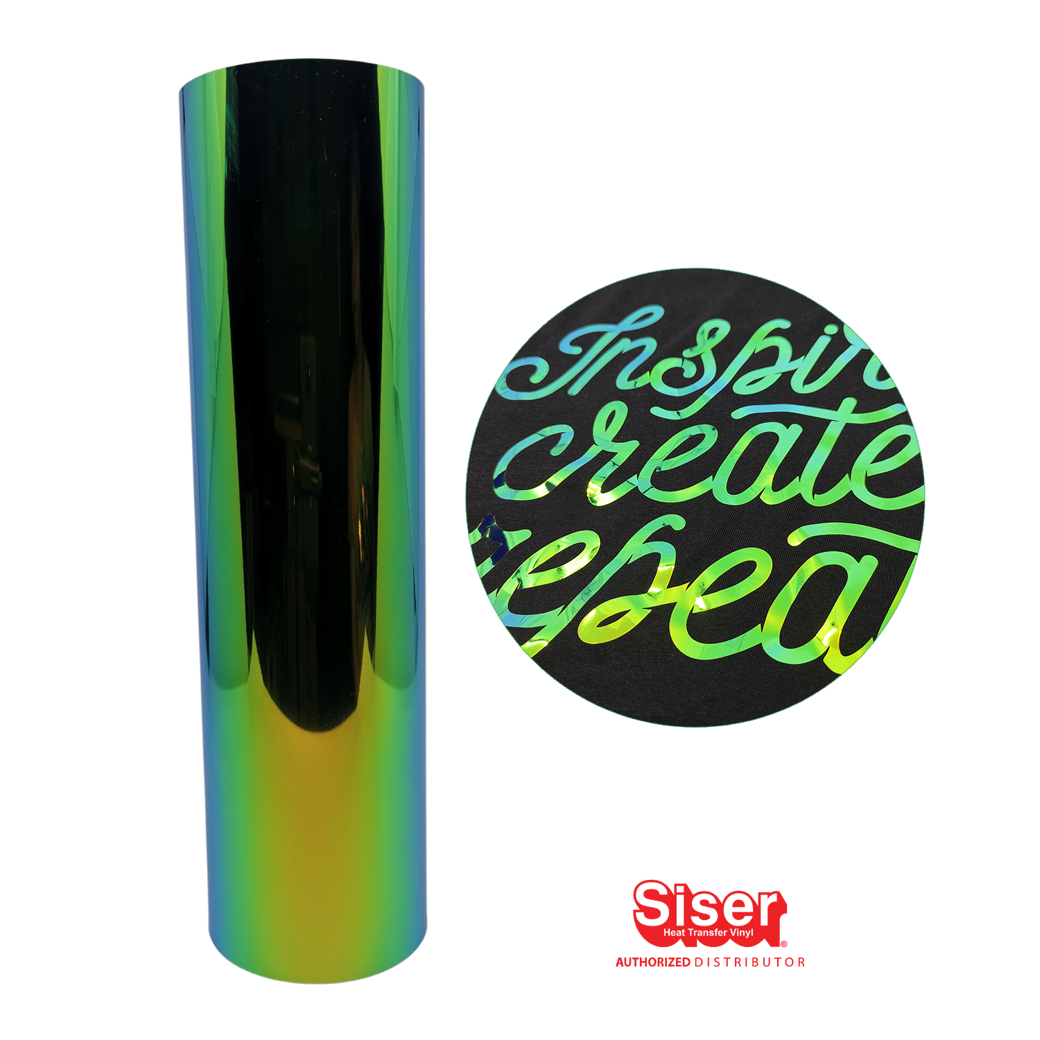 Siser Holographic® Rainforest Pearl | Vinil Textil Térmico | Ancho 12"