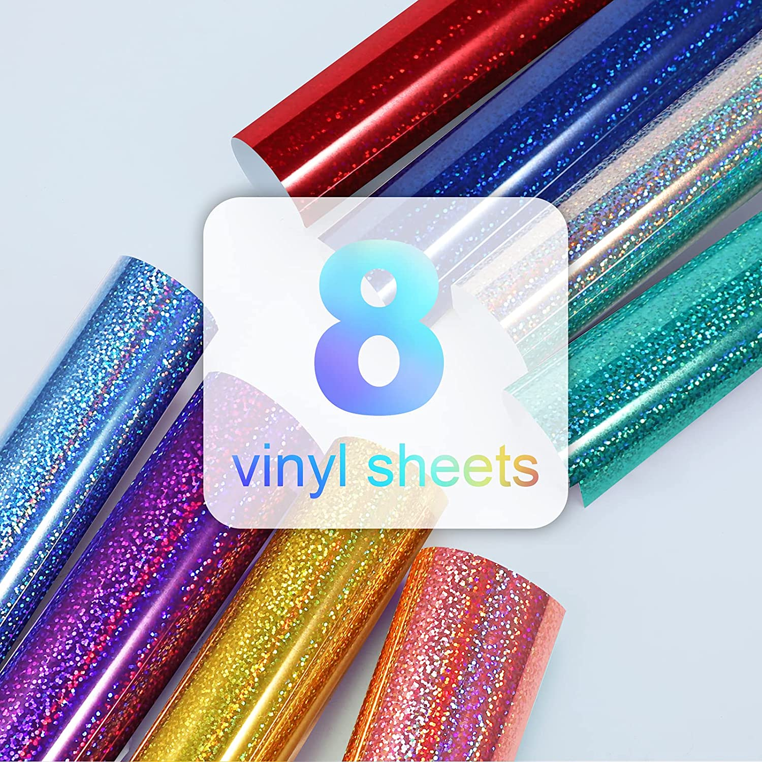Bundle Pack | Vinil Adhesivo Permanente | Sparkles | 8 pies