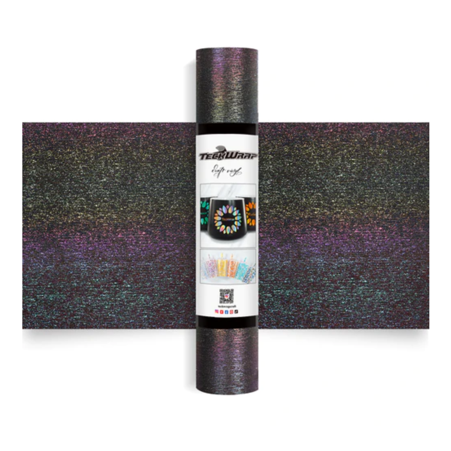 Vinil Adhesivo | Permanente | Nebula Black | Ancho 12"