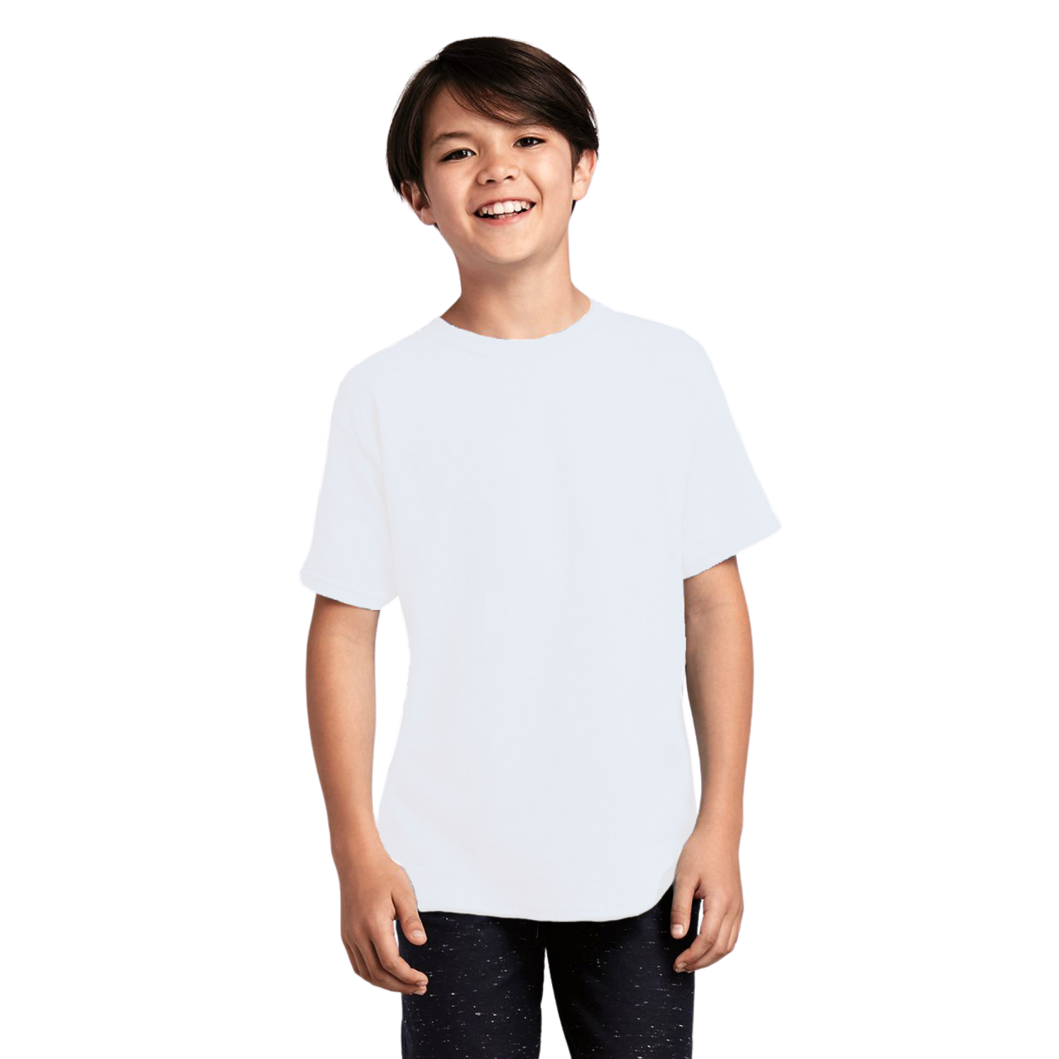 Gildan Kids Heavy Cotton | Cuello Redondo | Blanco