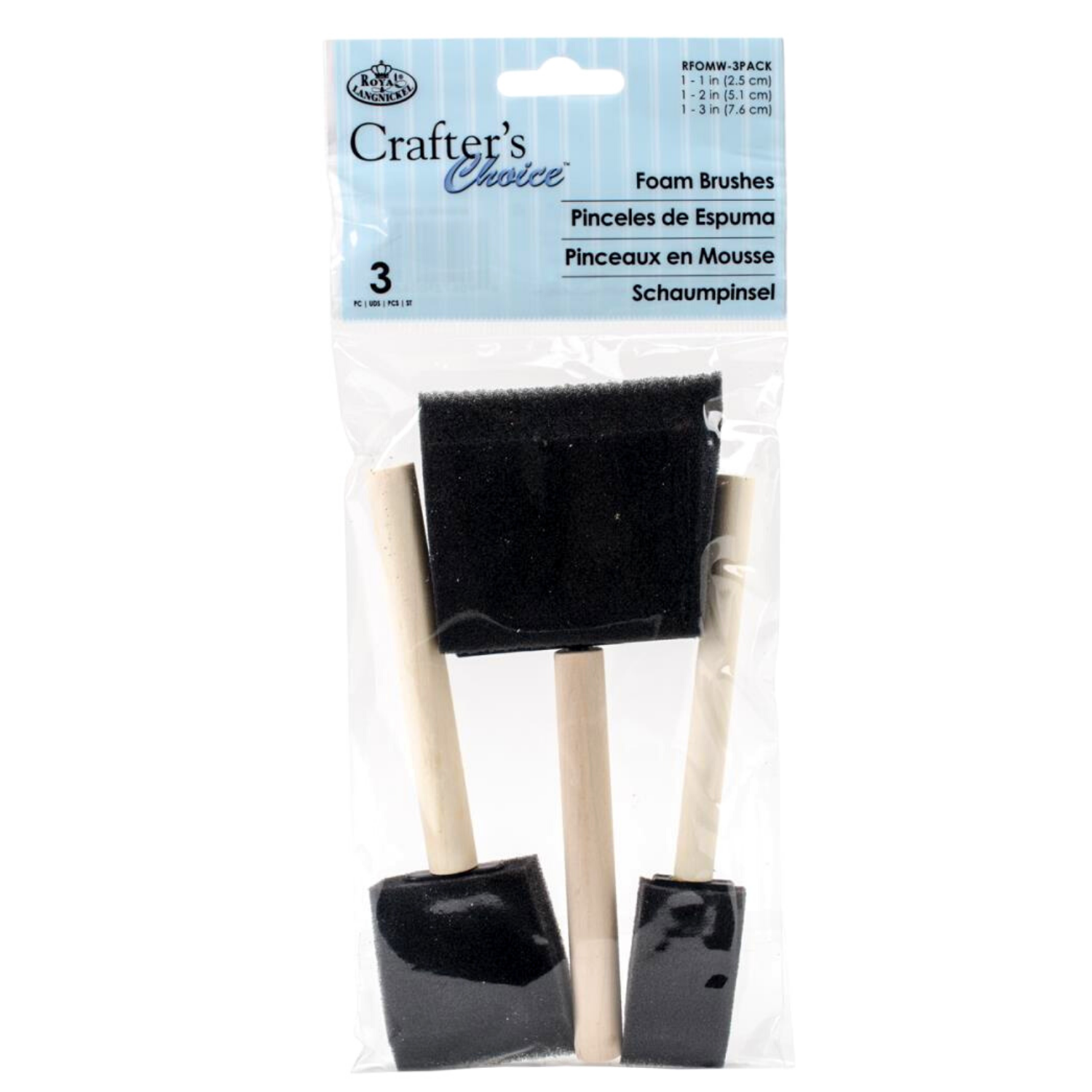 Foam Brushes | Set de 3