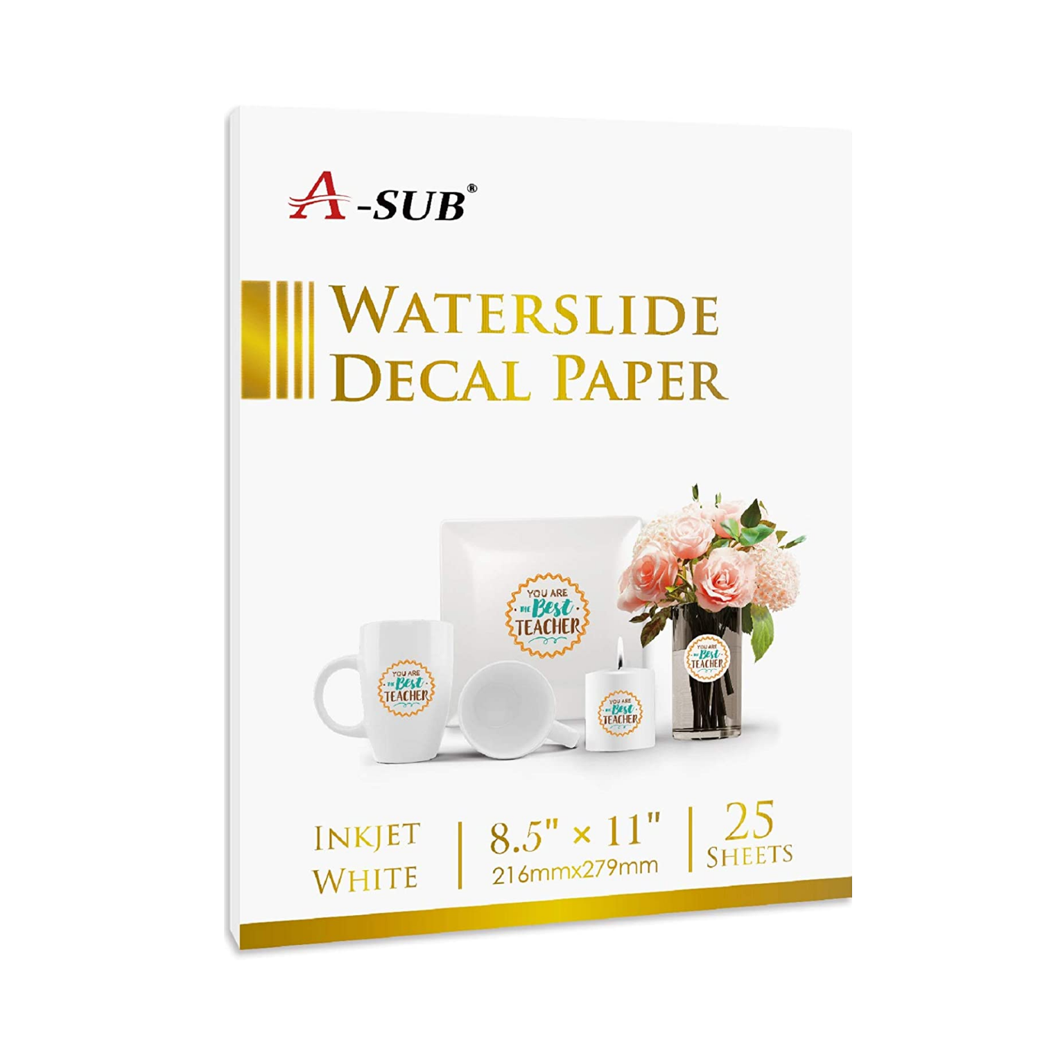 A-SUB | Waterslide Decal Paper | Inkjet | Blanco