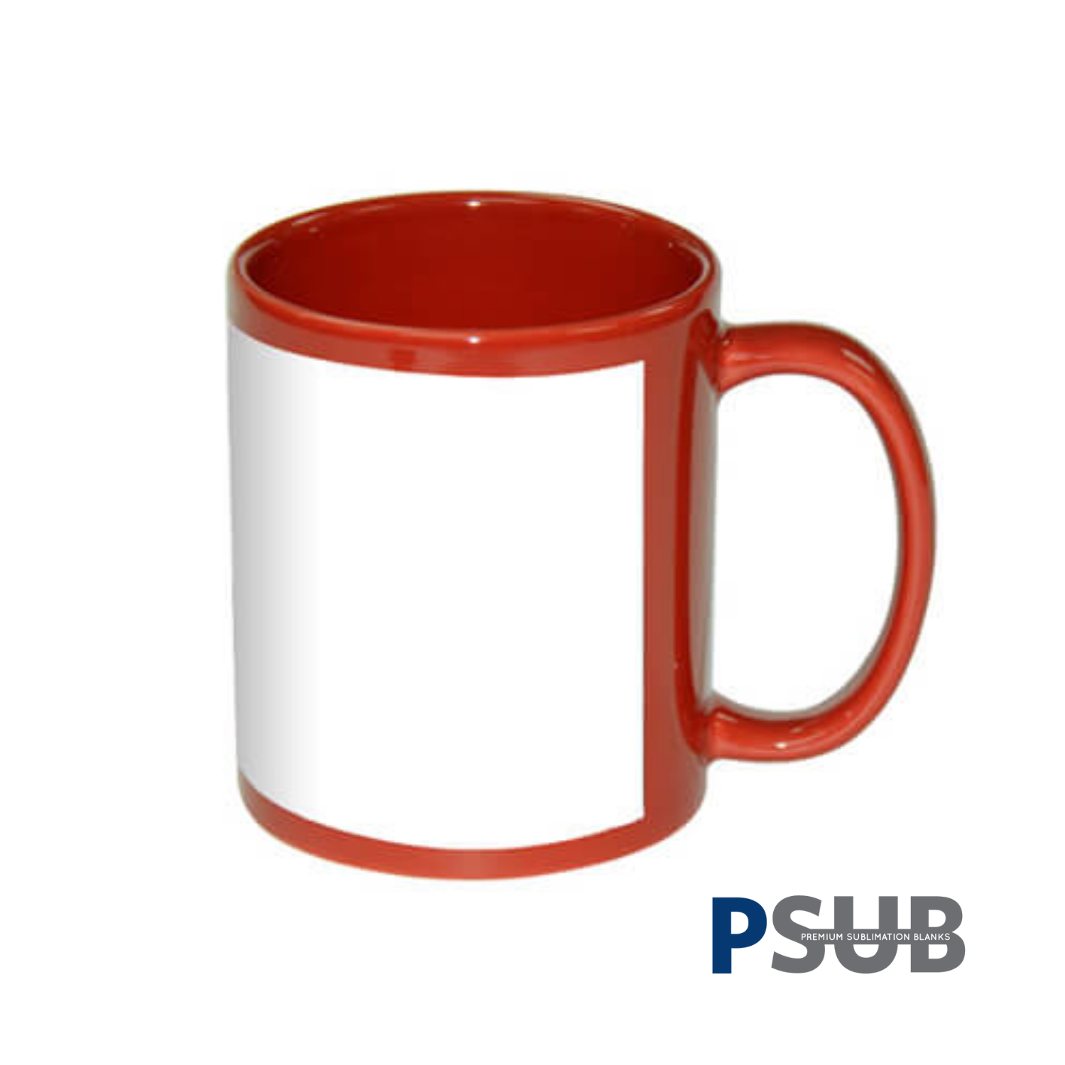 Taza de Cerámica con Ventana | Roja | 11oz