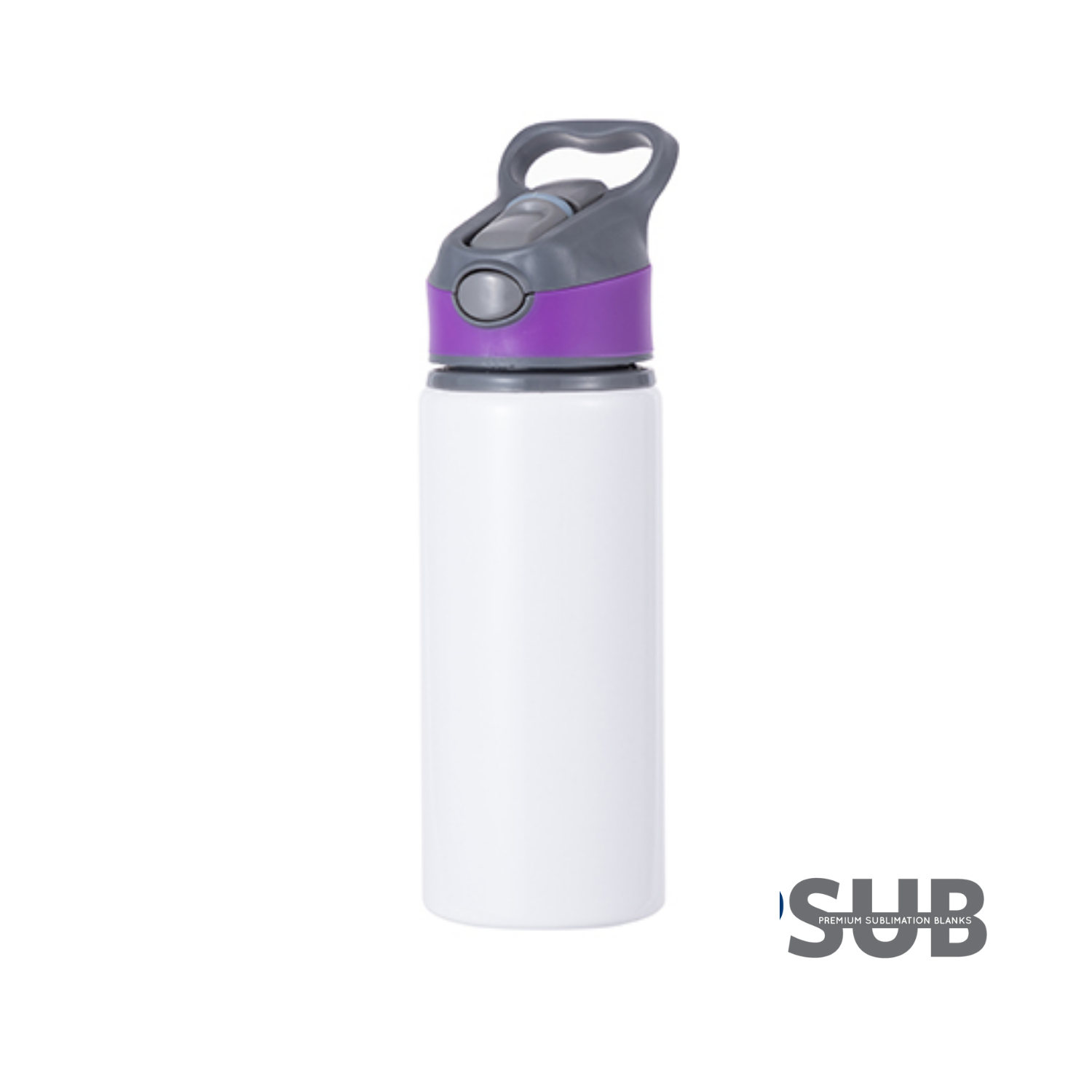 Botella de Agua | Aluminio | 22 oz | Tapa Morada