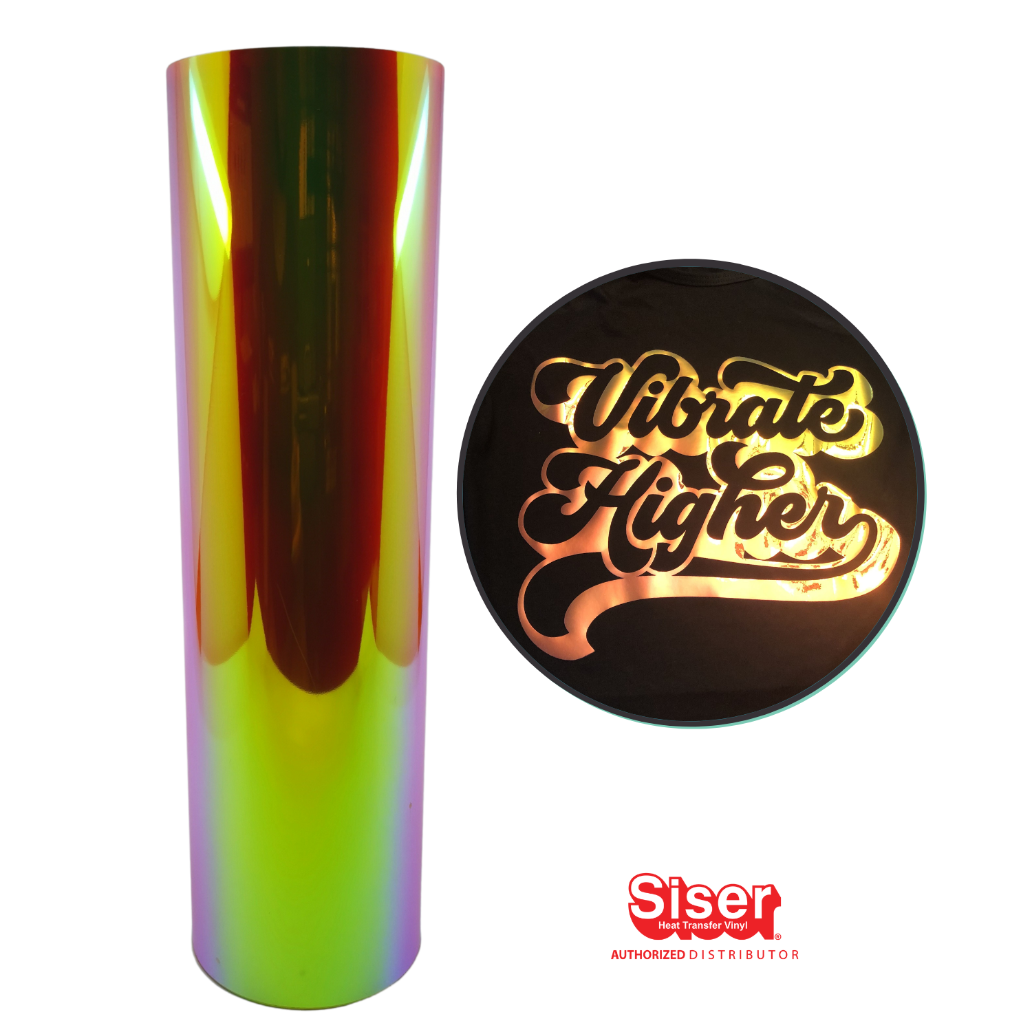 Siser Holographic® Tropical Pearl | Vinil Textil Térmico | Ancho 12"