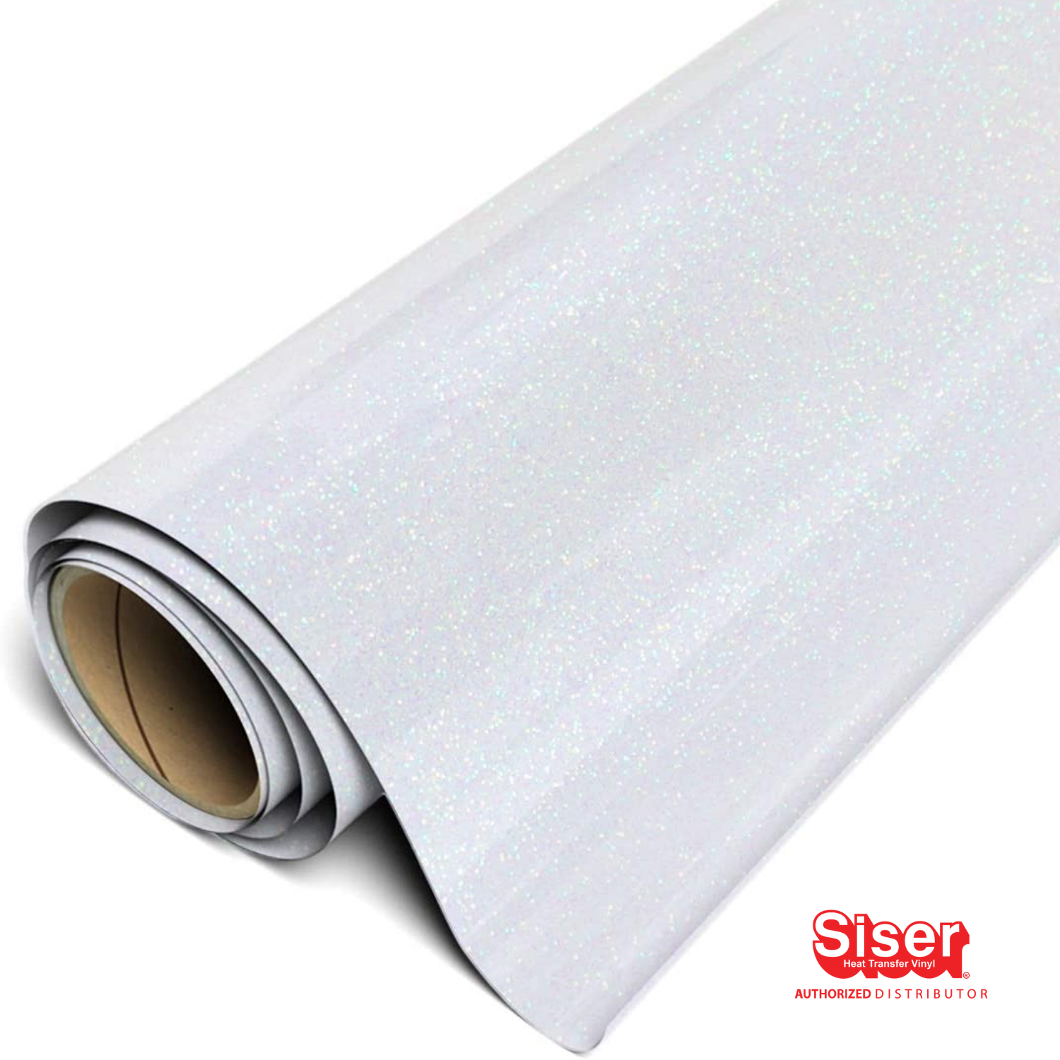 Siser Glitter® Vinil Textil Térmico | Blanco Arcoiris | Rainbow White 11.8"