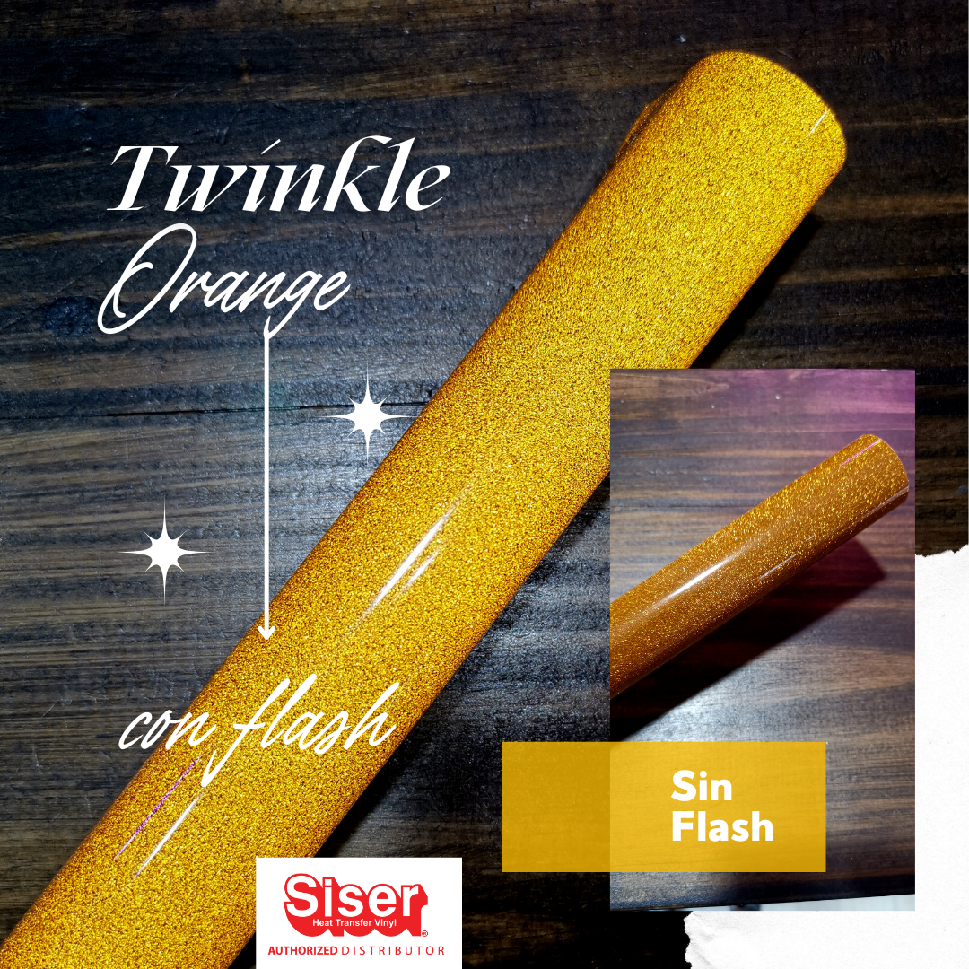 Siser Twinkle™ Vinil Textil Térmico | Orange 12"