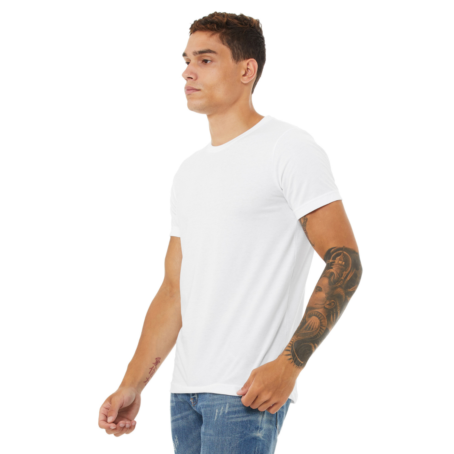 Bella Canvas 3001CVC | Solid White Blend | UNISEX