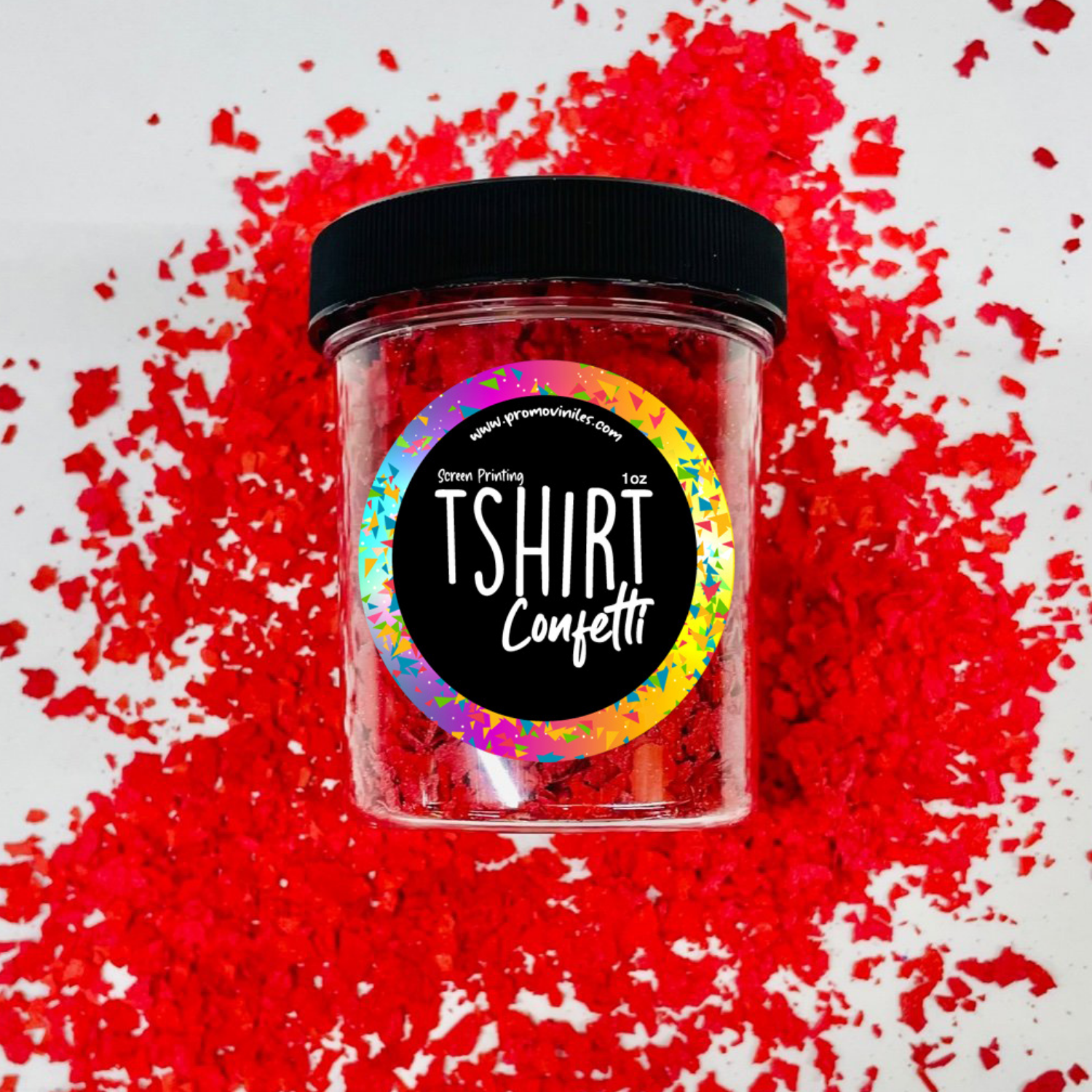 Screen Print Confetti | Red