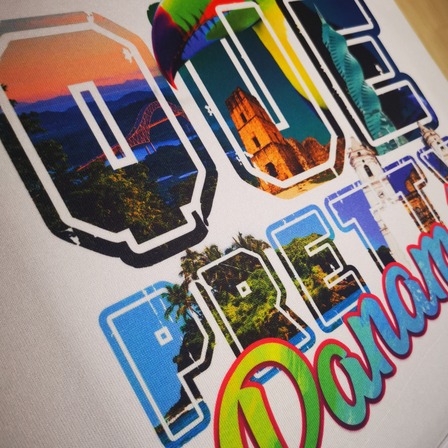 Que Pretty Panamá | Hoodie Blanco Sublimable | Unisex