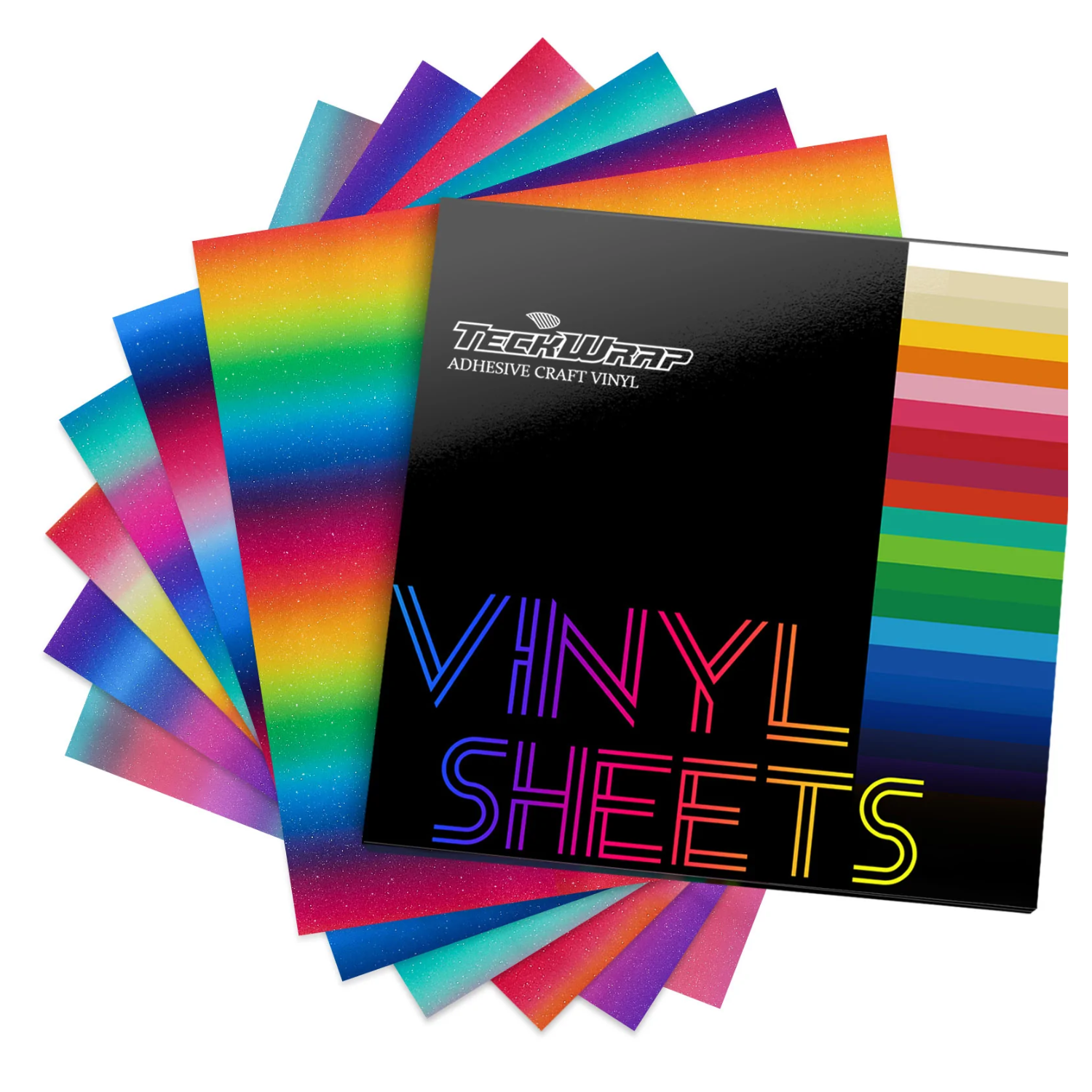 Bundle Pack | Vinil Adhesivo Permanente | Rainbow Stripes | 6 pies