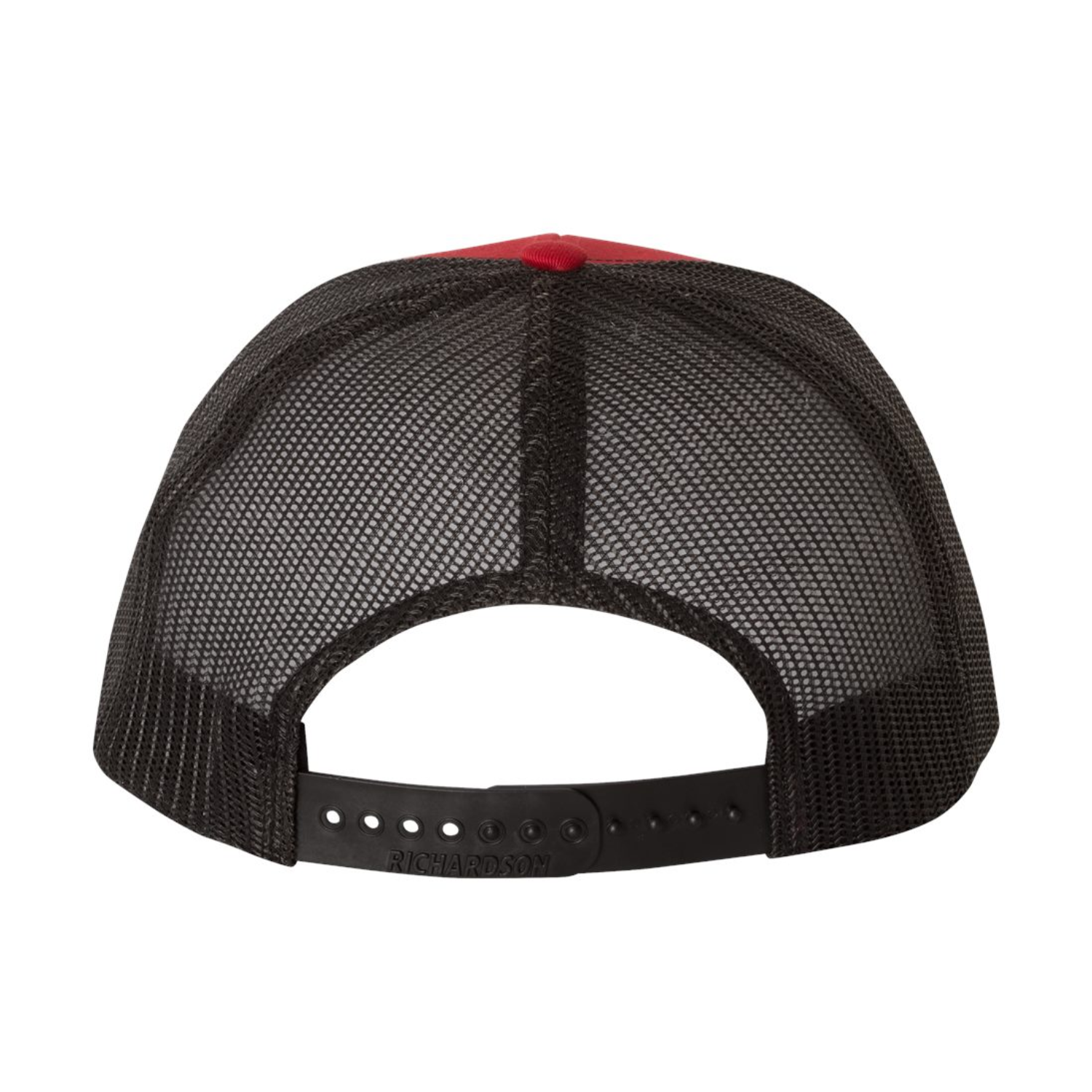 Richardson 112 | Adjustable Snapback Trucker Cap | Red/ Black