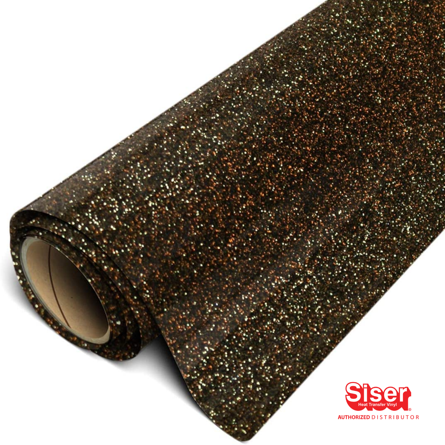 Siser Glitter® Vinil Textil Térmico | Negro Dorado | Black Gold 11.8"