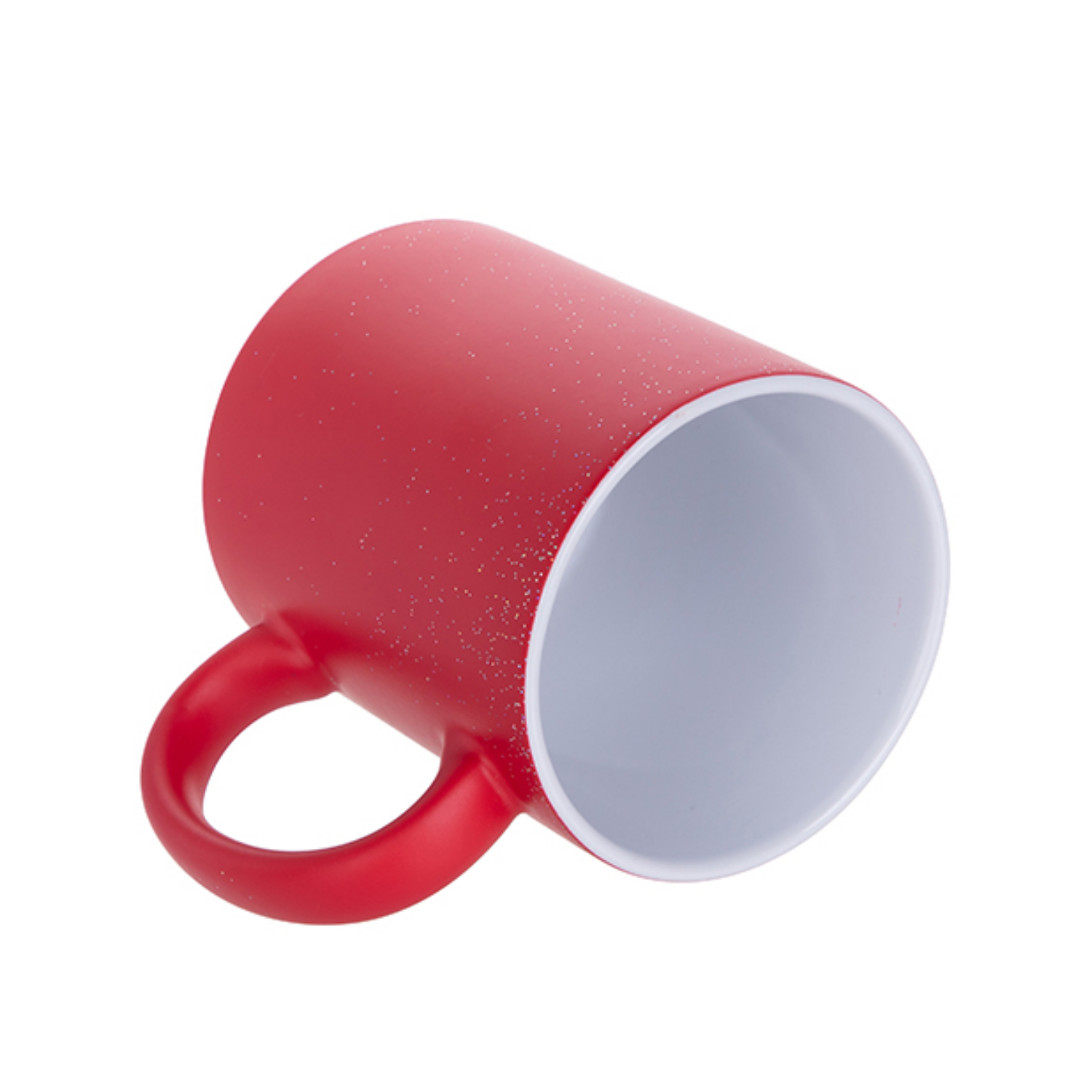 Taza de Cerámica Mágica Starsky | Roja Mate con escarcha | 11oz