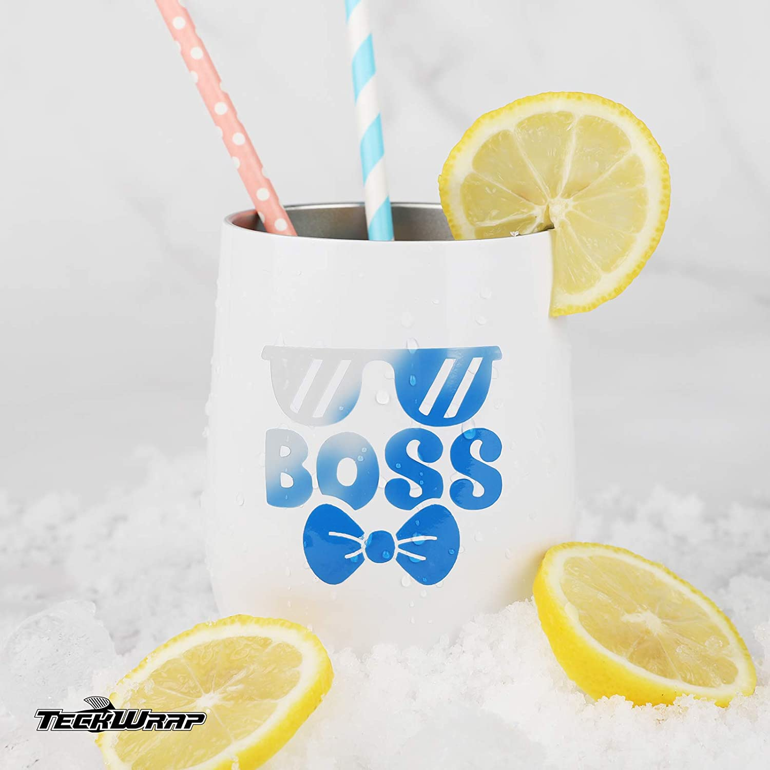 Vinil Adhesivo | Permanente | Clear to Blue | Frío