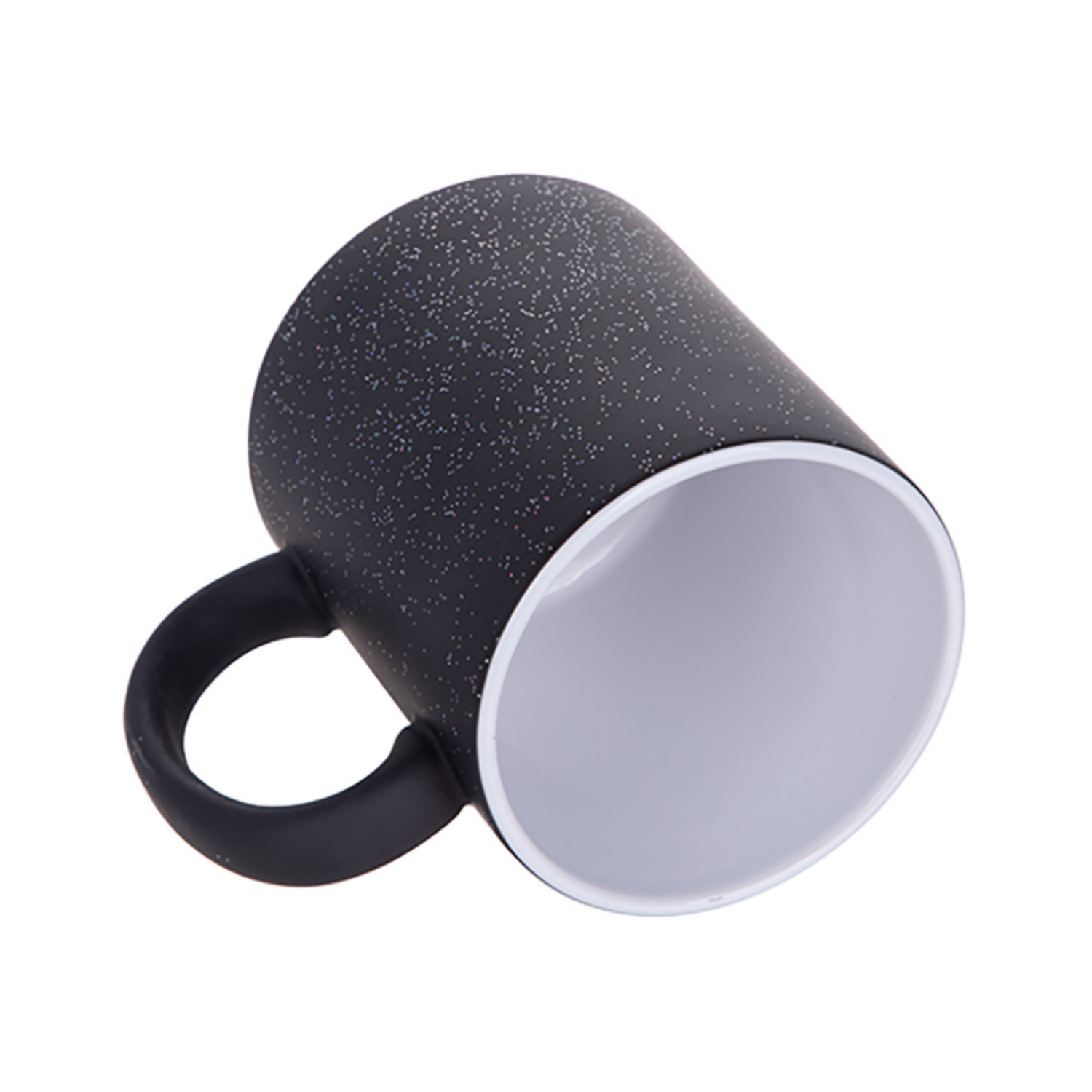 Taza de Cerámica Mágica Starsky | Negra Mate con escarcha | 11oz