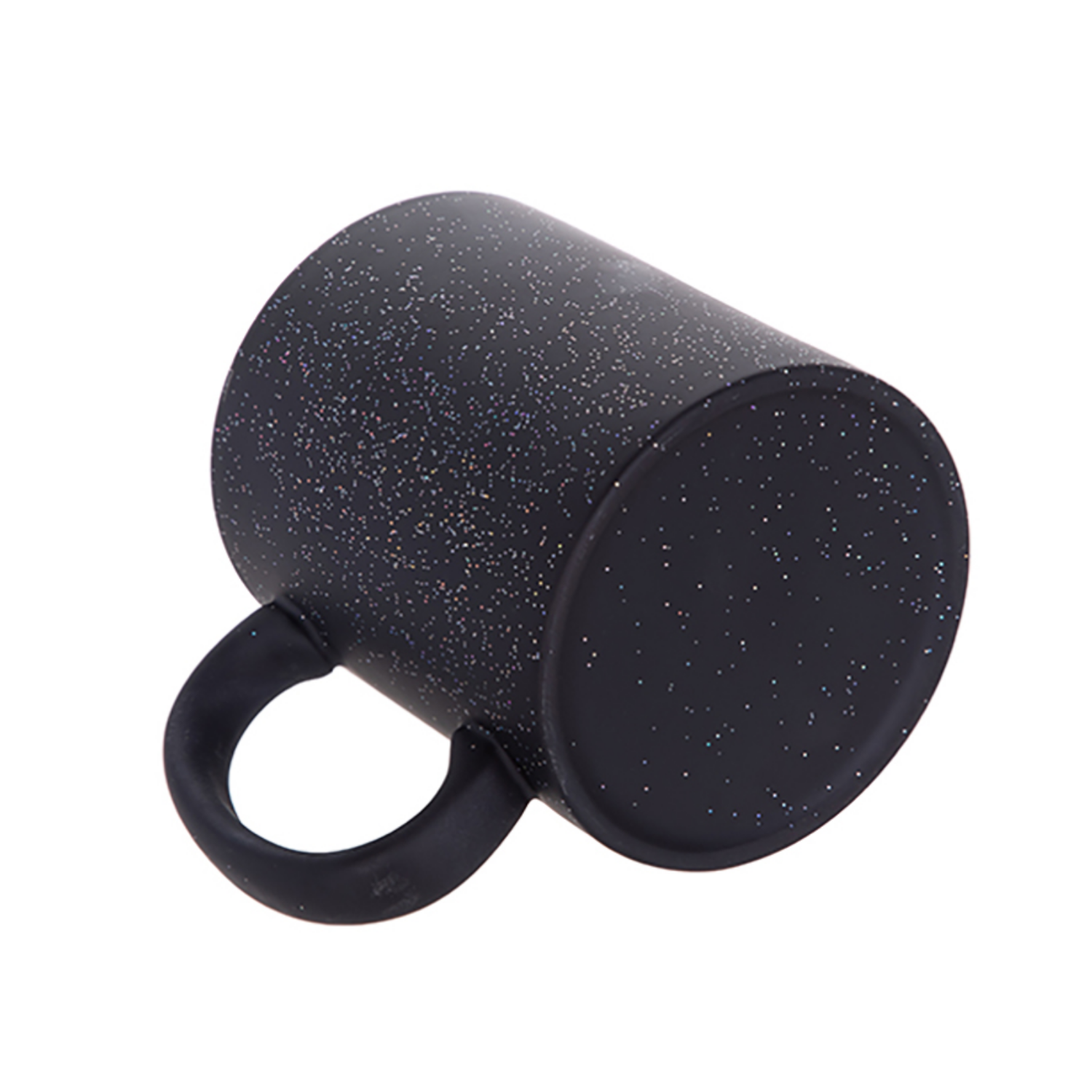 Taza de Cerámica Mágica Starsky | Negra Mate con escarcha | 11oz