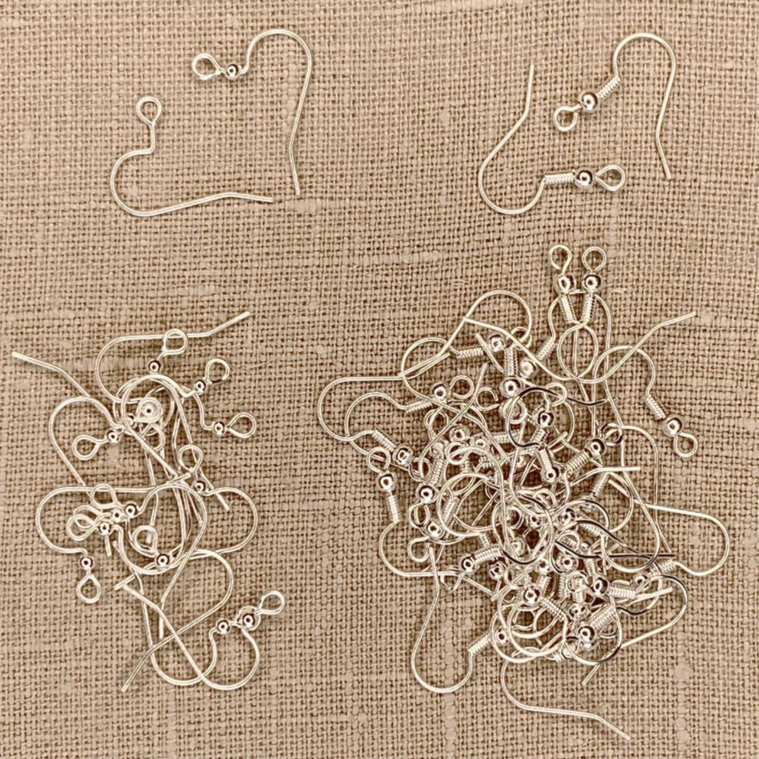 Earwire Fish Hook | 56 piezas | Plateados