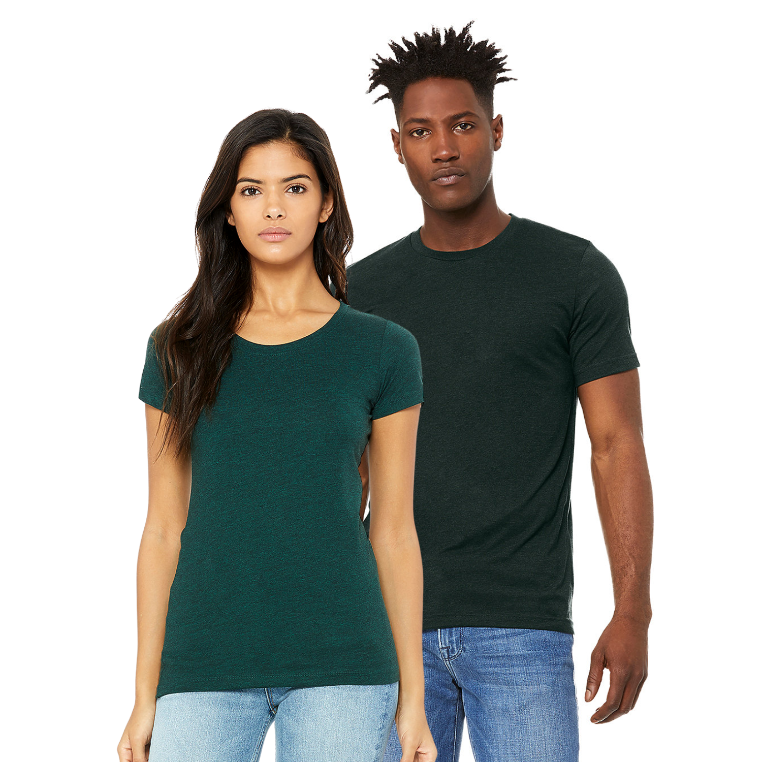 Bella Canvas 3001CVC | Heather Emerald | UNISEX