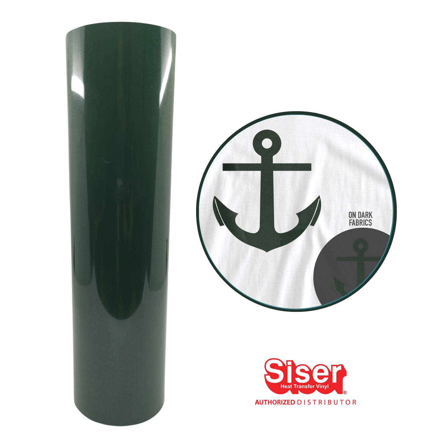 Siser EasyWeed Vinil Textil Térmico | Verde Oscuro | Dark Green | Ancho 12"