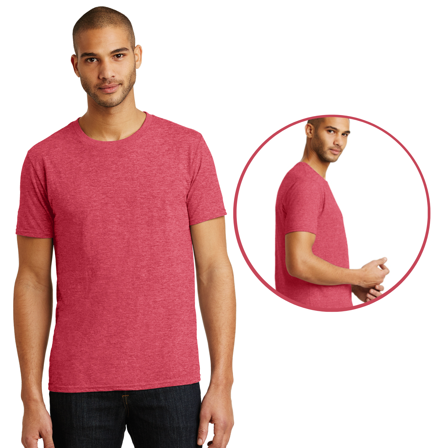 Gildan Heavy Cotton 5000 | Cuello Redondo | Heather Red