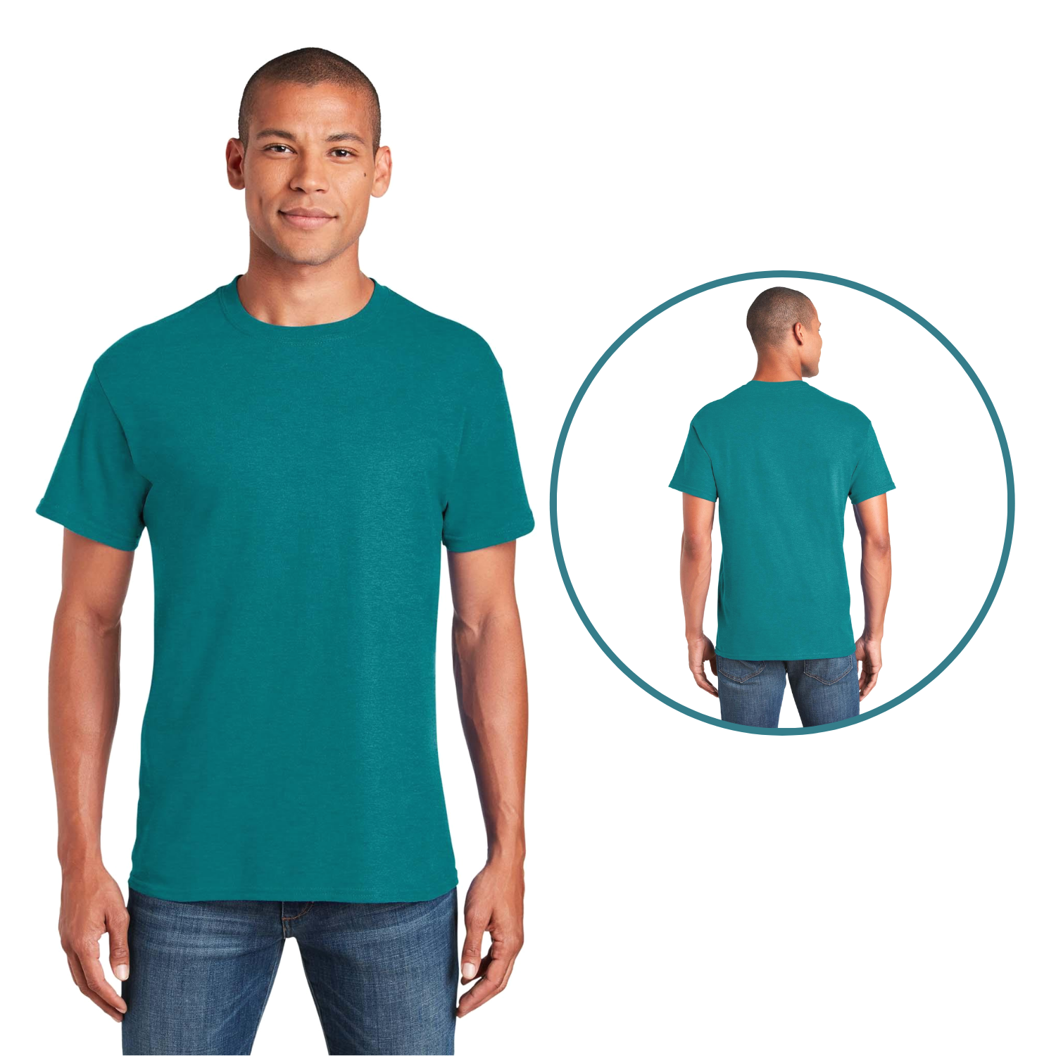 Gildan Heavy Cotton 5000 | Cuello Redondo | Antique Jade