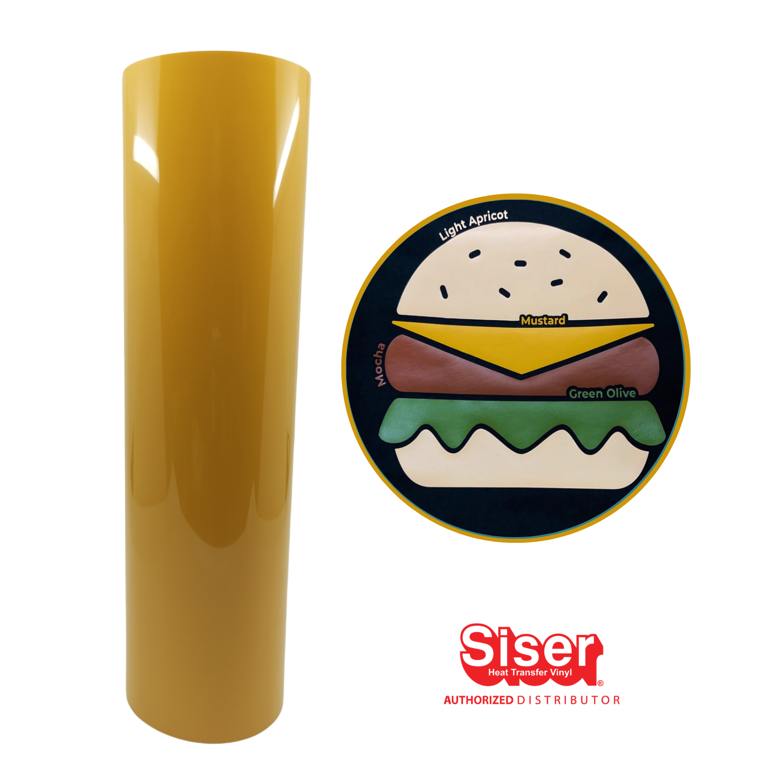 Siser EasyWeed Vinil Textil Térmico | Mustard | Ancho 12"