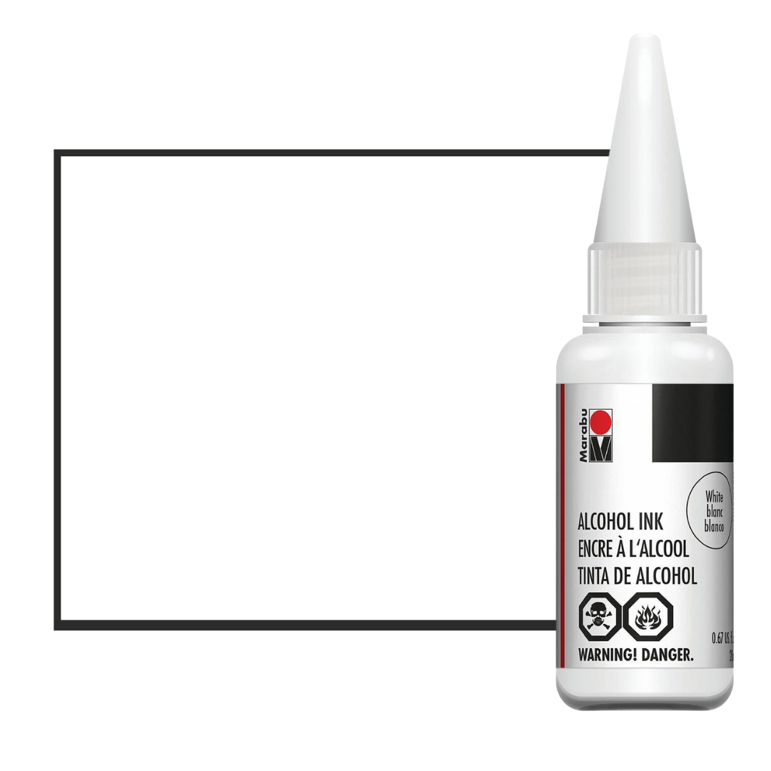 Alcohol Inks | White