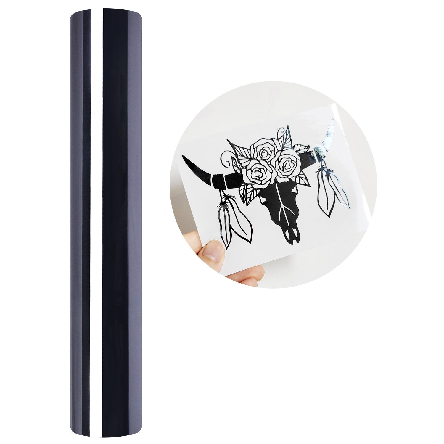 Vinil Adhesivo | Mirror Dark Grey | Ancho 12" - Promo Viniles Panamá