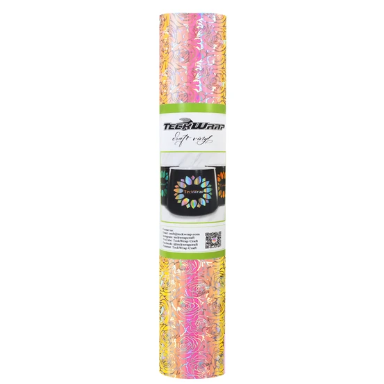 Vinil Adhesivo | Permanente | Semi Clear Opal | Rose Peach Yellow | Ancho 12"