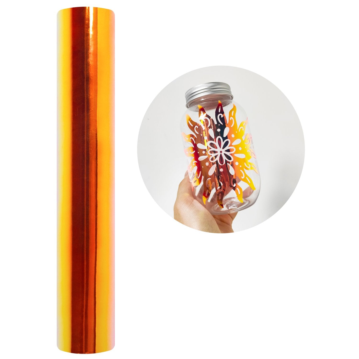 Vinil Adhesivo | Opal Neon Orange | Ancho 12" - Promo Viniles Panamá